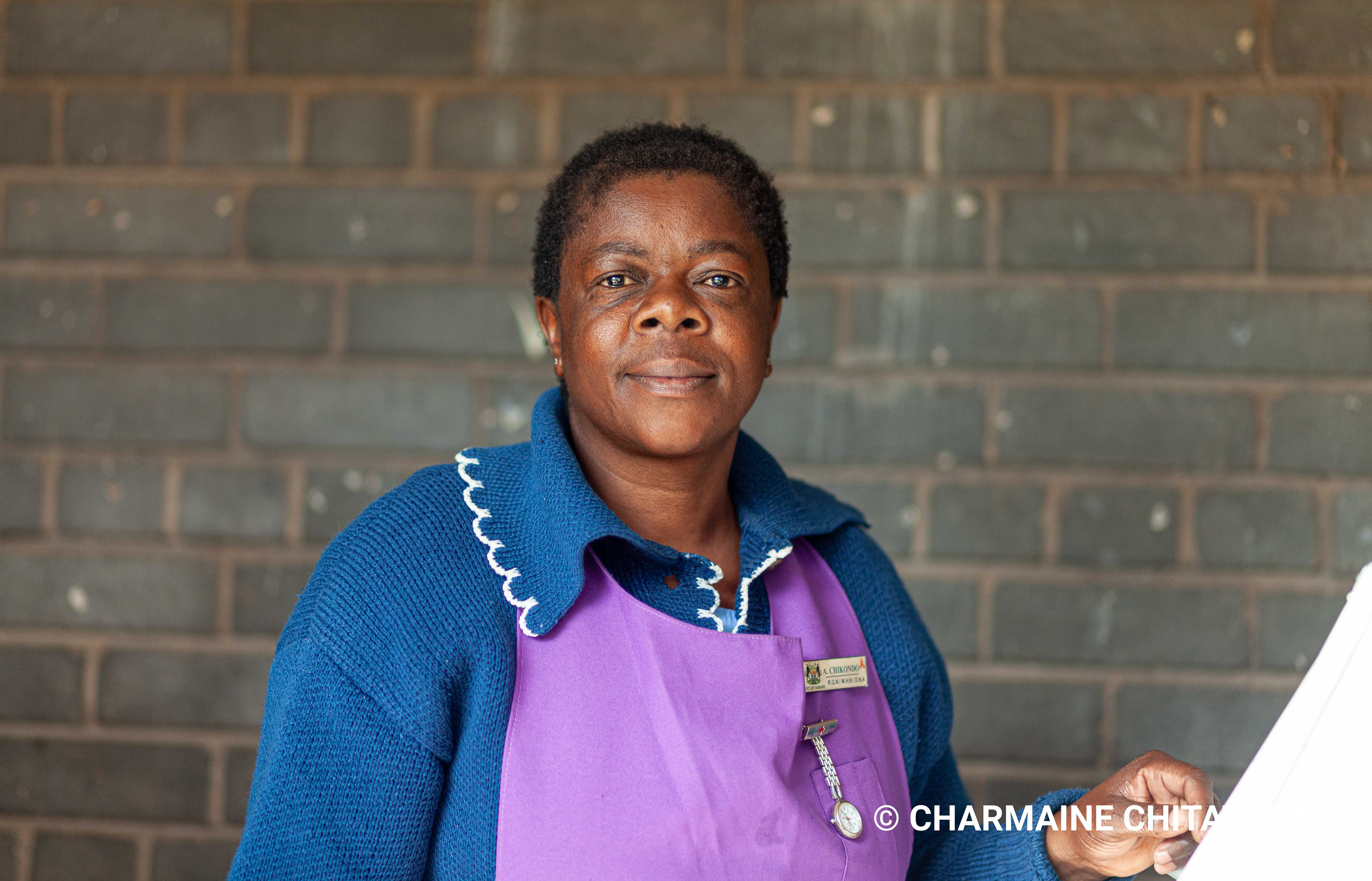 At Rutsanana Polyclinic in Harare, Sr. Angela Chikondo is the TB/HIV focal person. (Photographer: Charmaine Chitate/IAS)