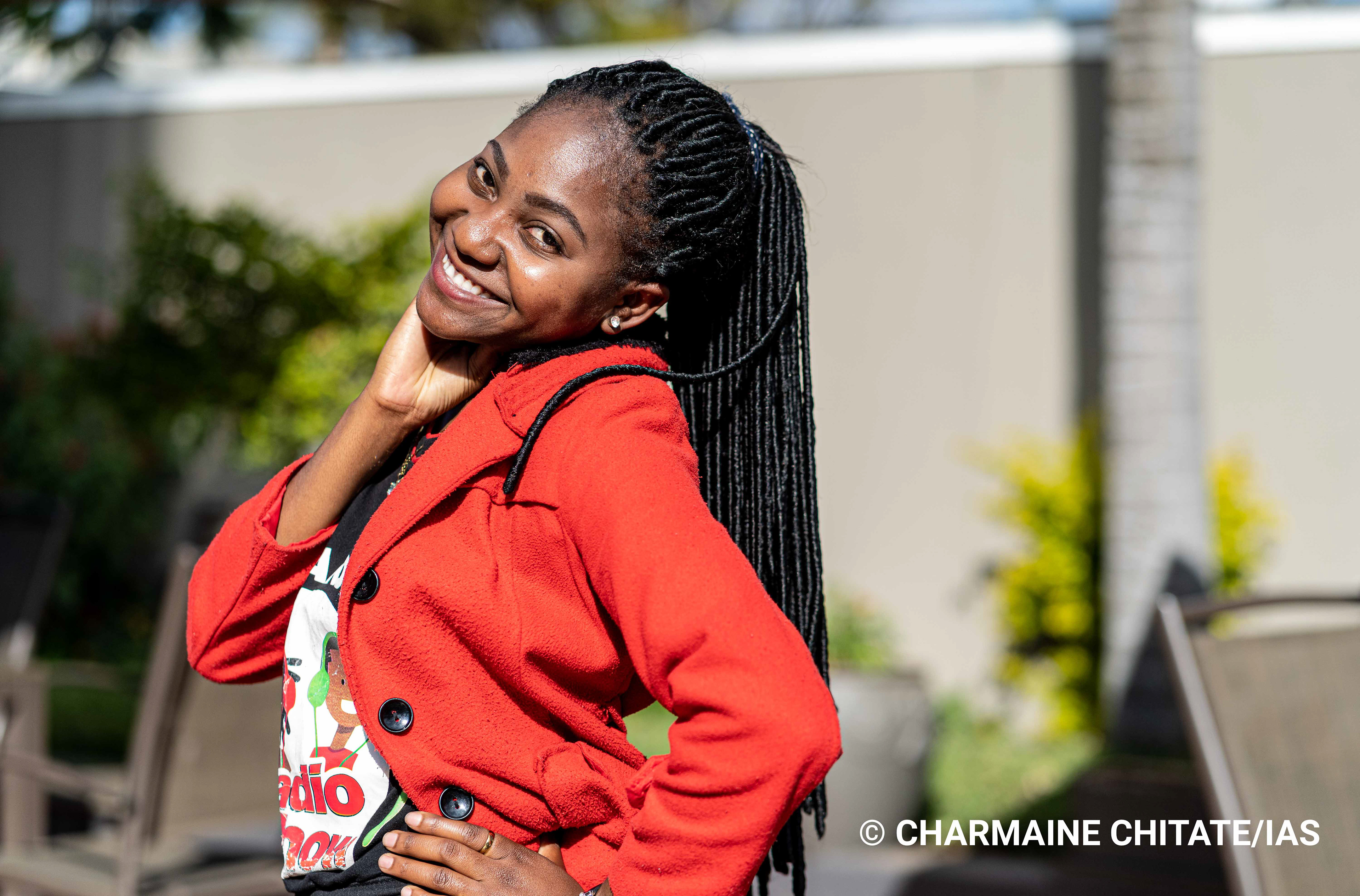 Shanine Mushonga (23) is an intern with AfricAID Zvandiri and the former IAS Youth Champion for Zimbabwe. (Photographer: Charmaine Chitate/IAS)
