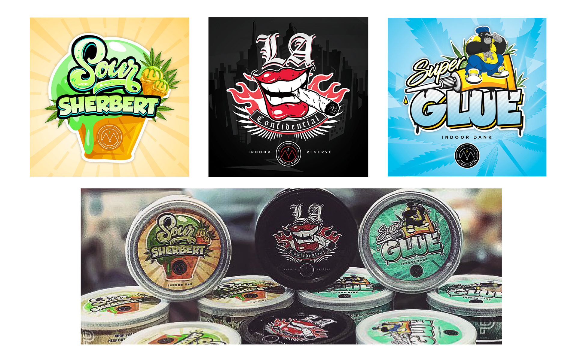 Product Container Sticker Labels