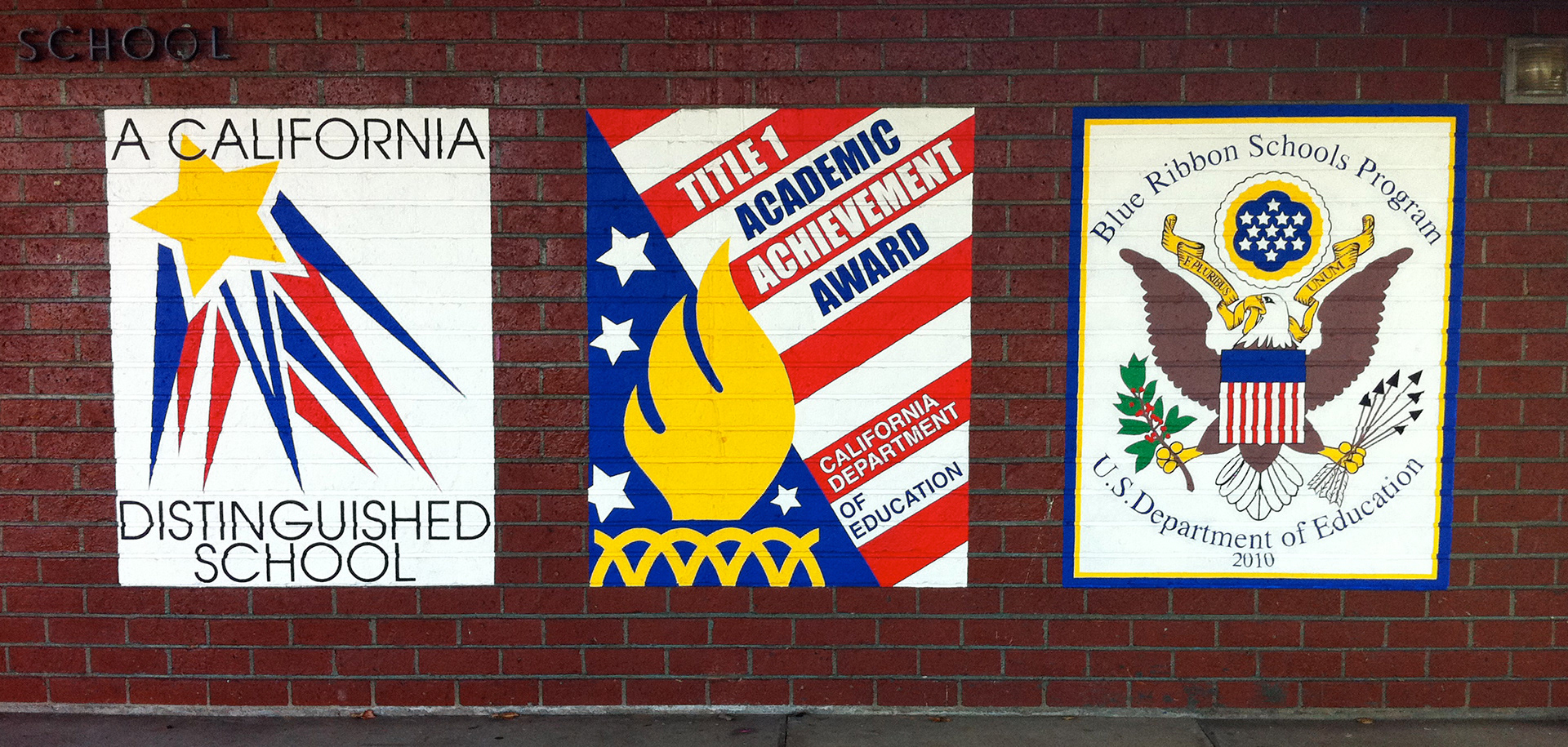 William Orr Elementary - Norwalk, CA Acrylic on Brick 12ft x 6ft
