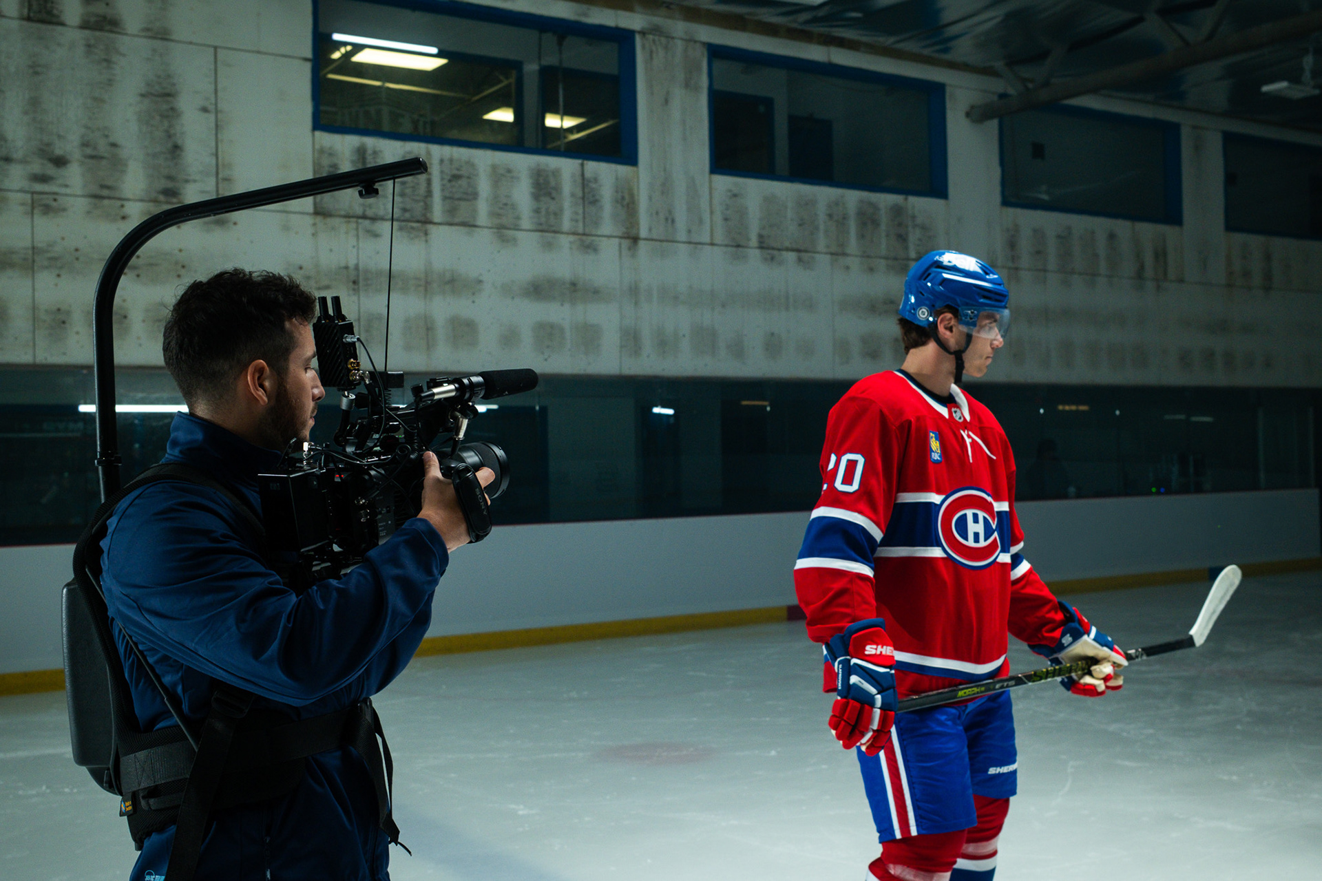 Nicolas Raffin, videographer, behind the scene, juraj slafkovsky product shoot