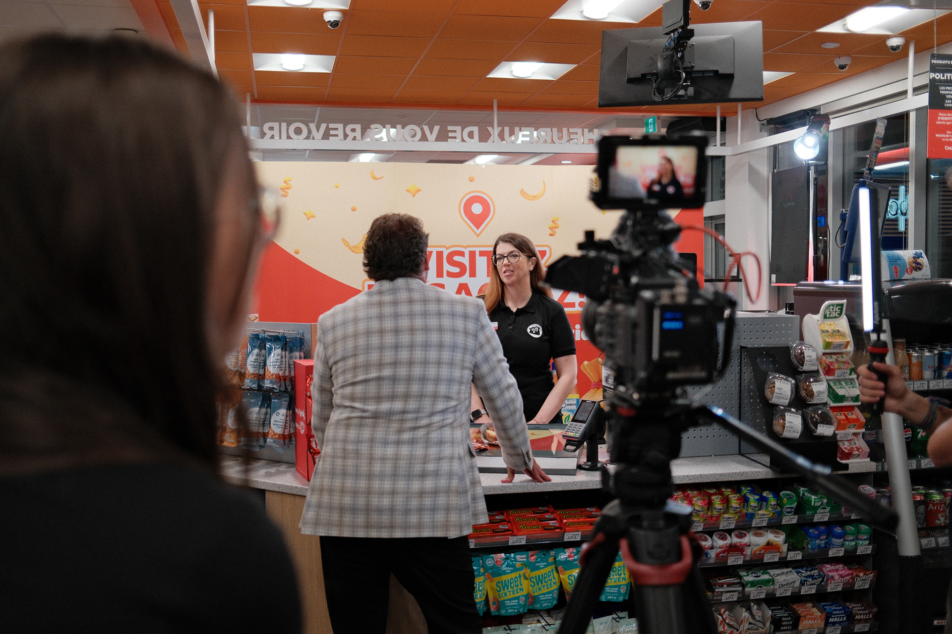 Nicolas Raffin, videographer, behind the scene,  Couche Tard 