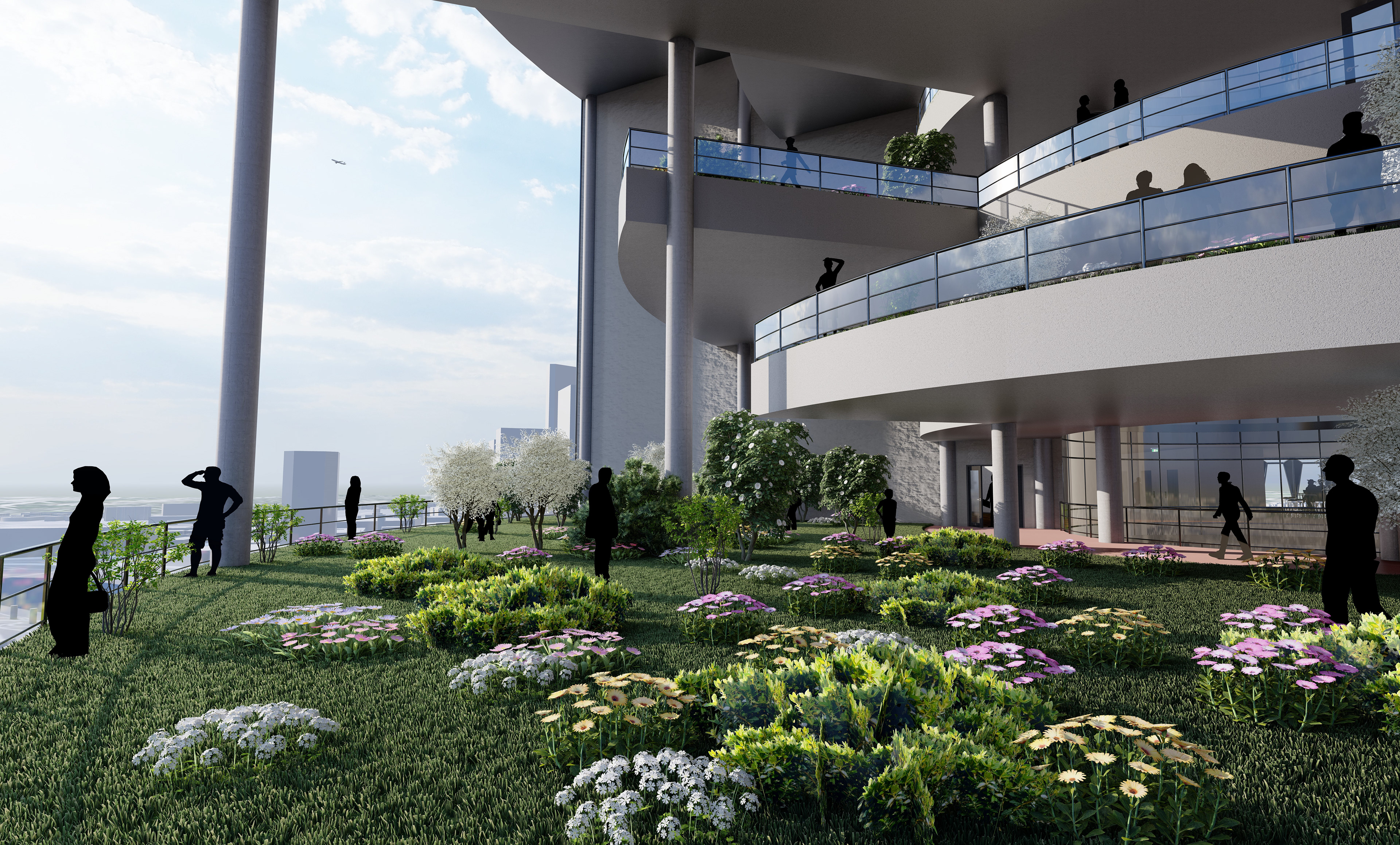 Render of One of the Park Spaces