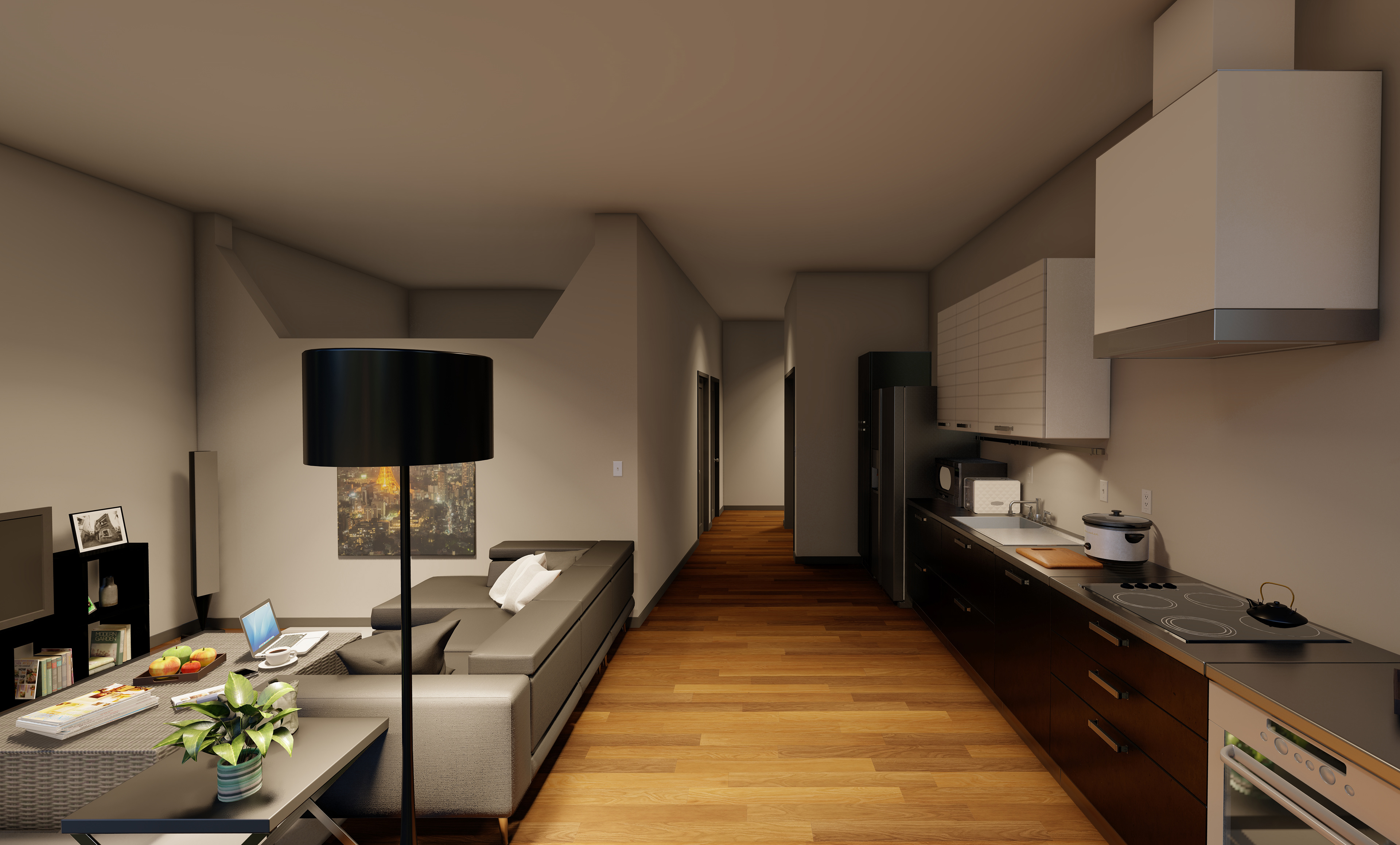 Interior Render: POV of a Typical Unit