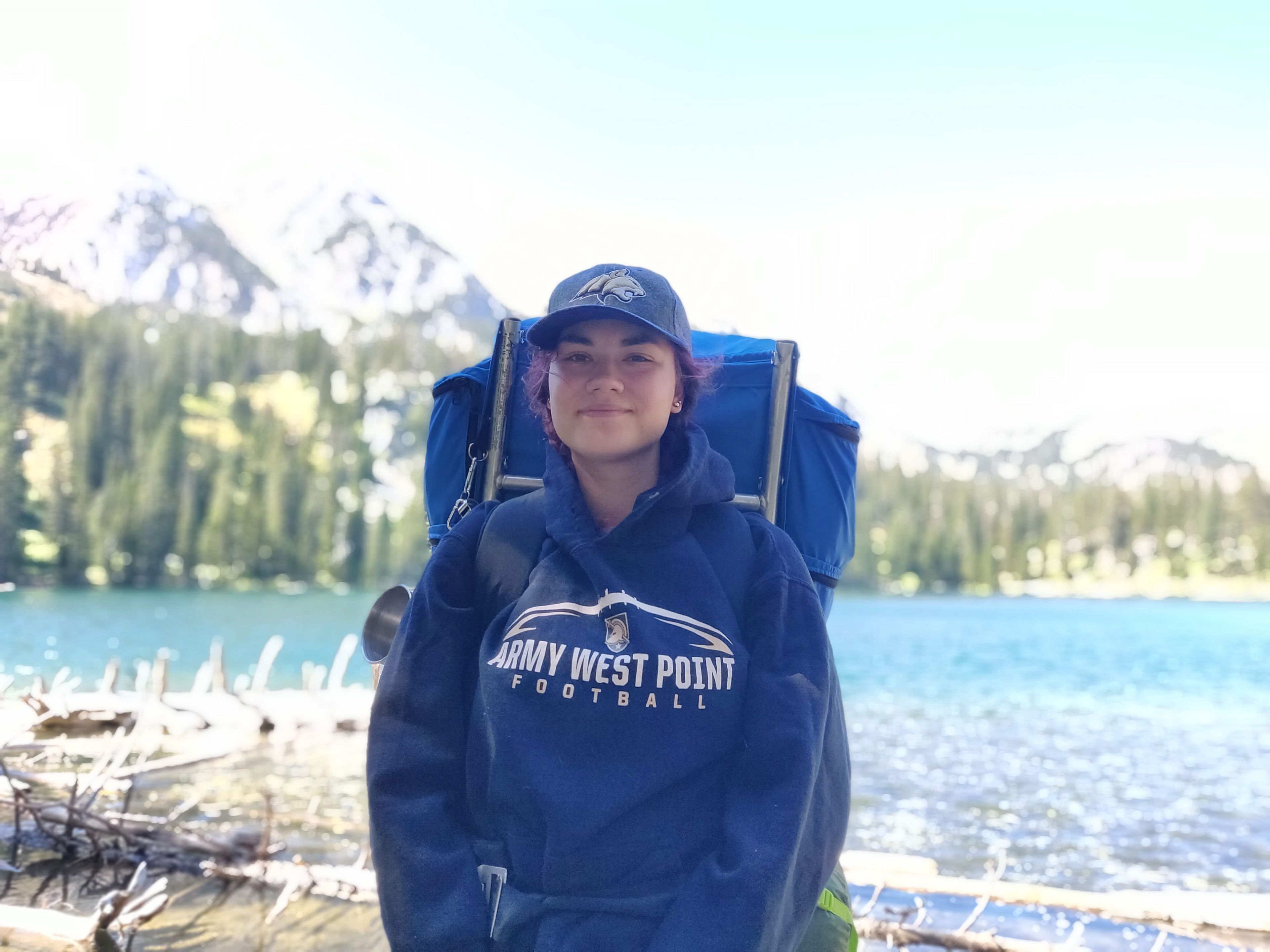 Backpacking in the mountains near Bozeman, MT