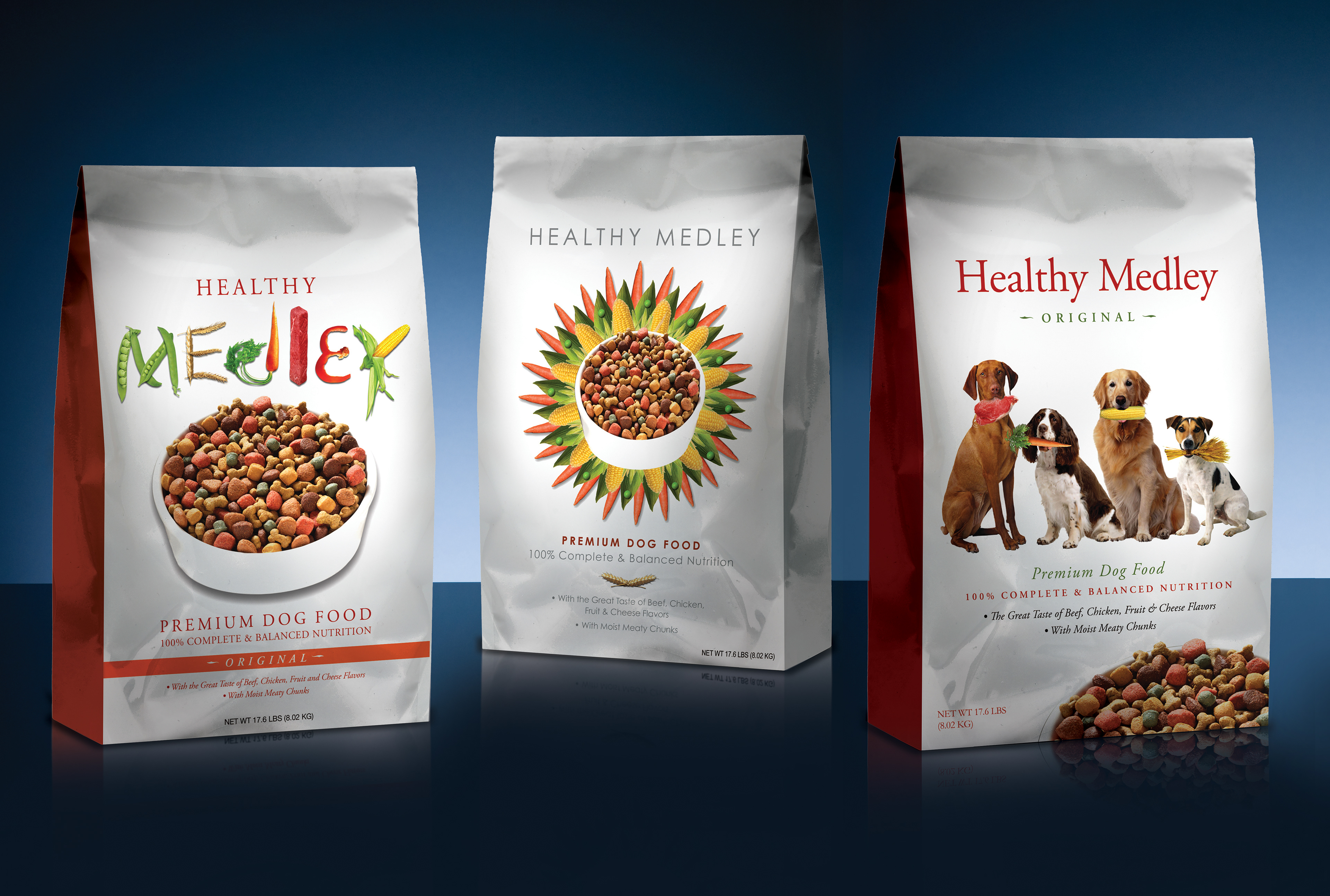 Healthy Medley Dog food concepts Jim Bolander