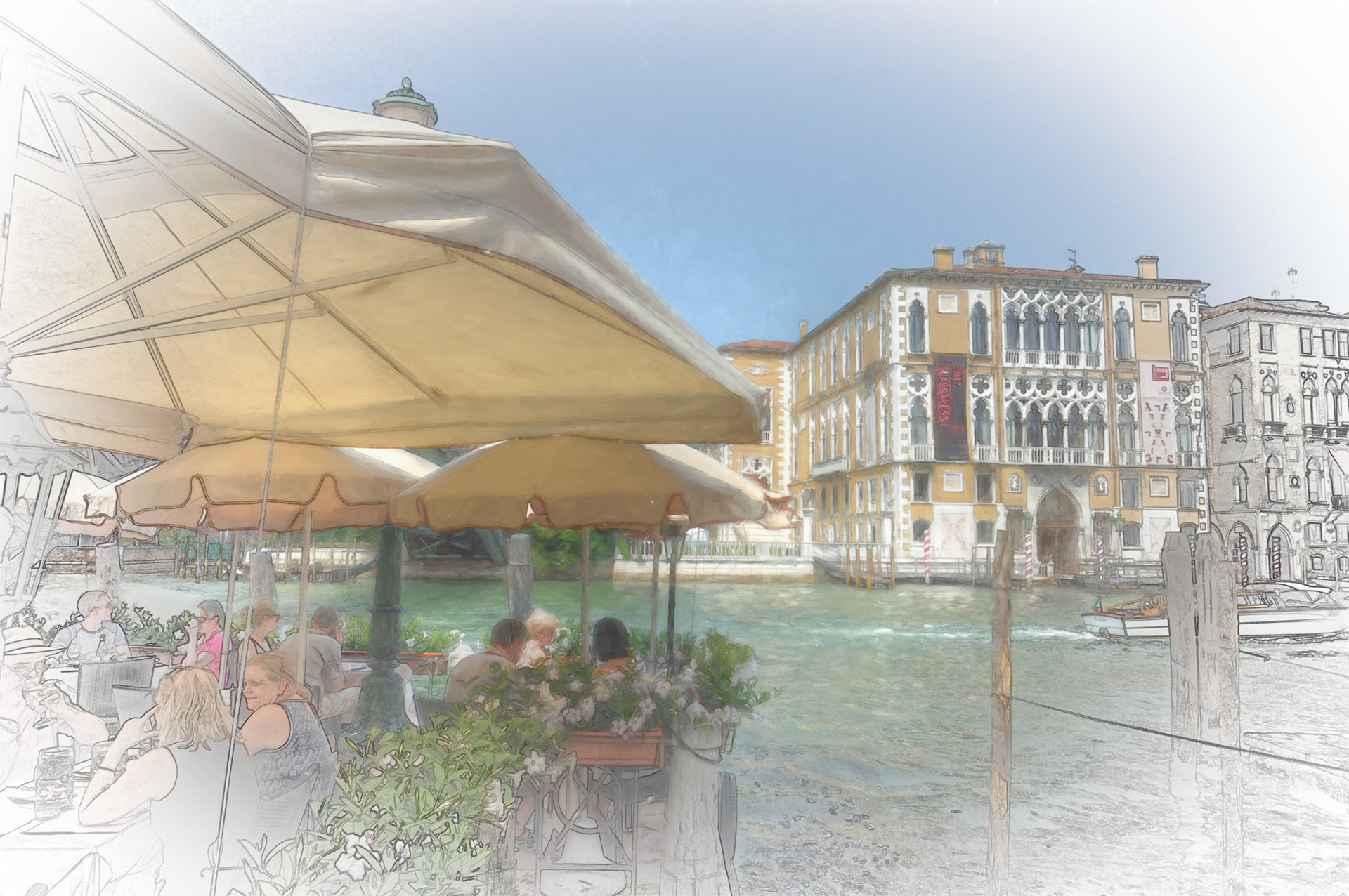 lunch by the Grand Canal