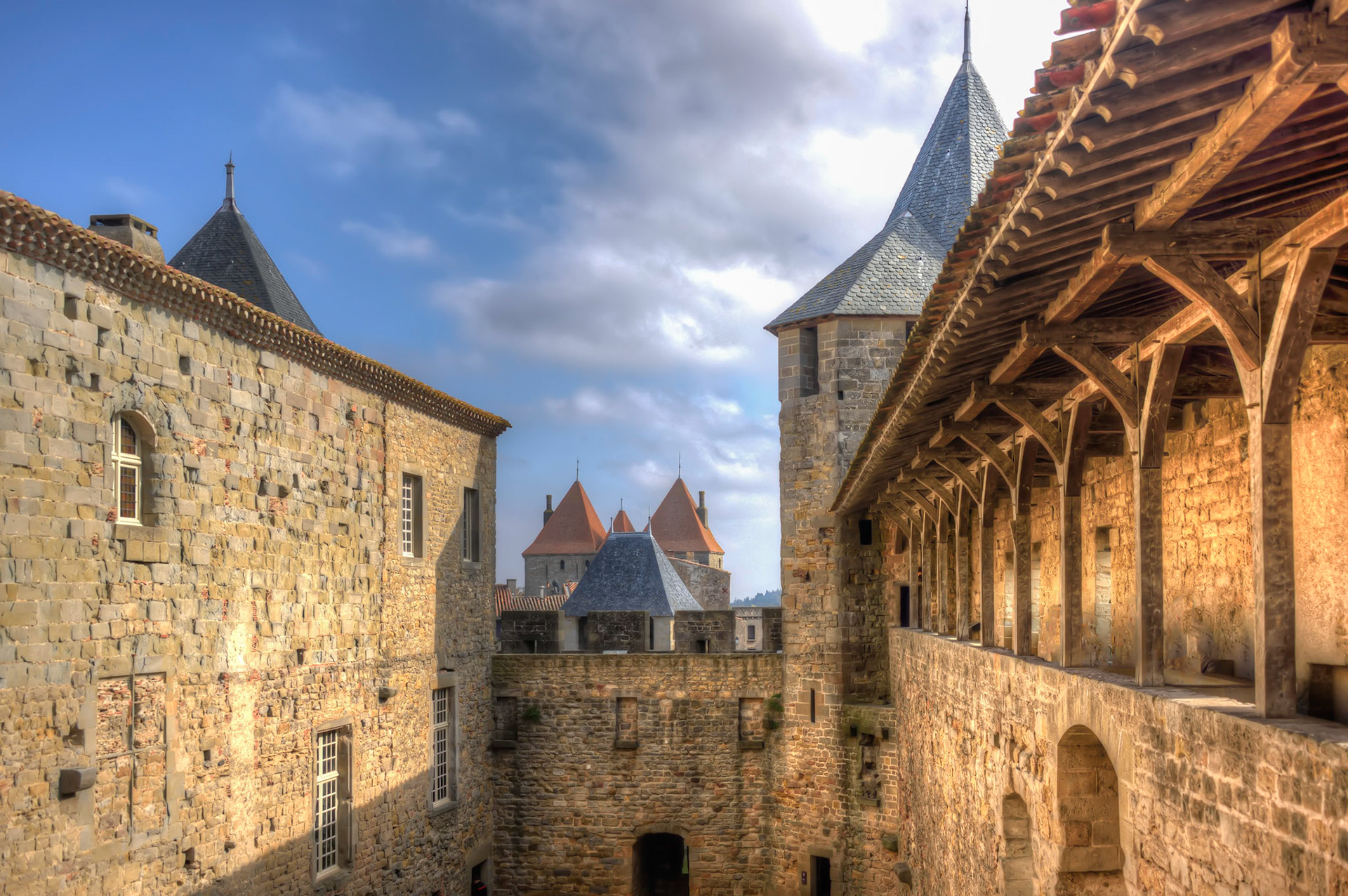 inside Chateua Comtal, Carcassonne