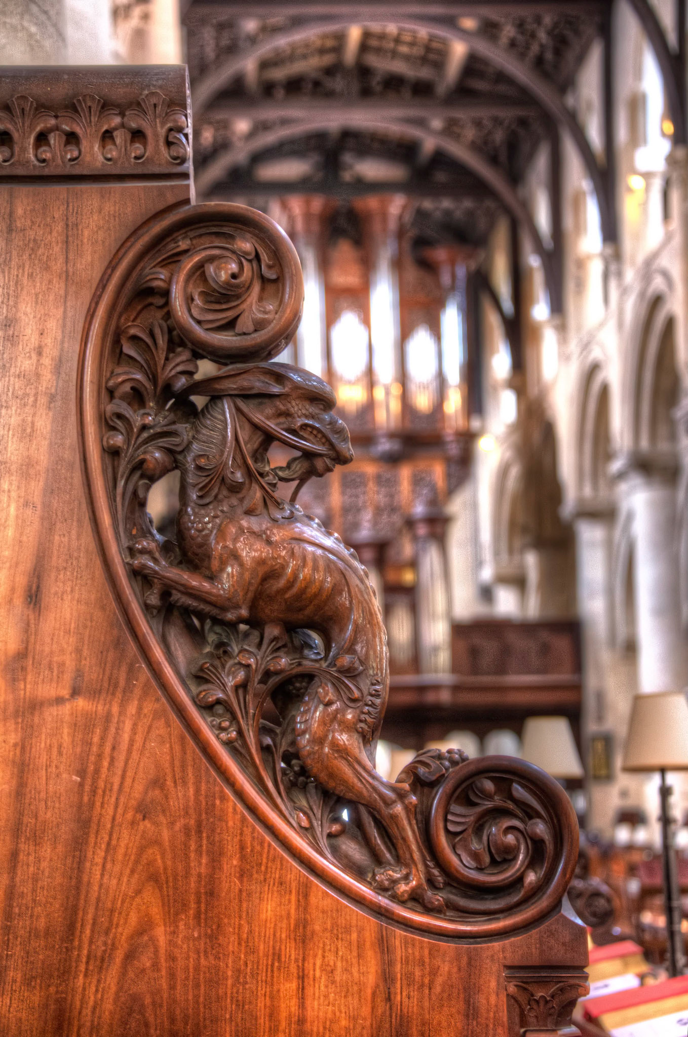 dragon in the church