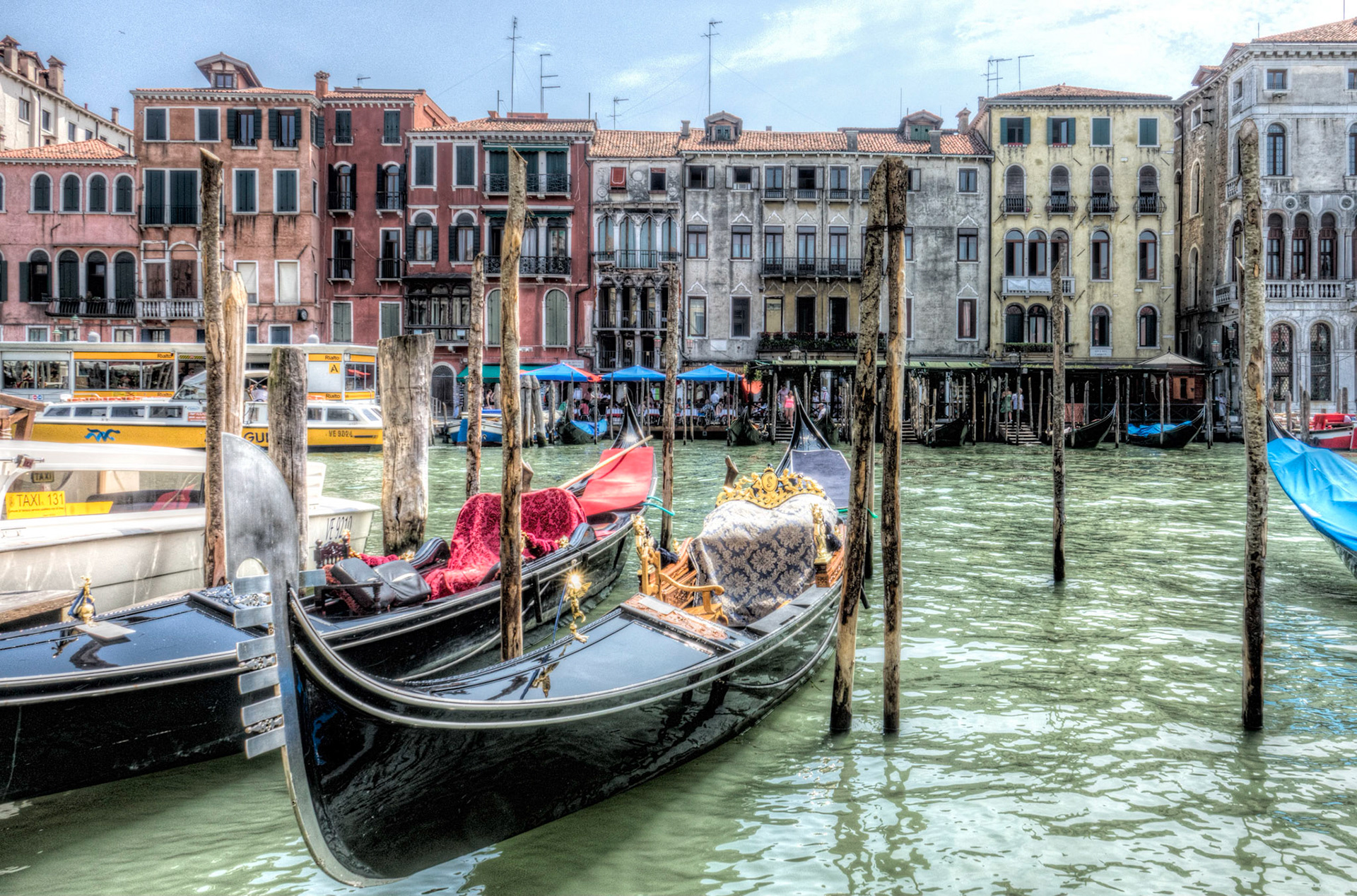 Gondolas on the Grand Canal Venice