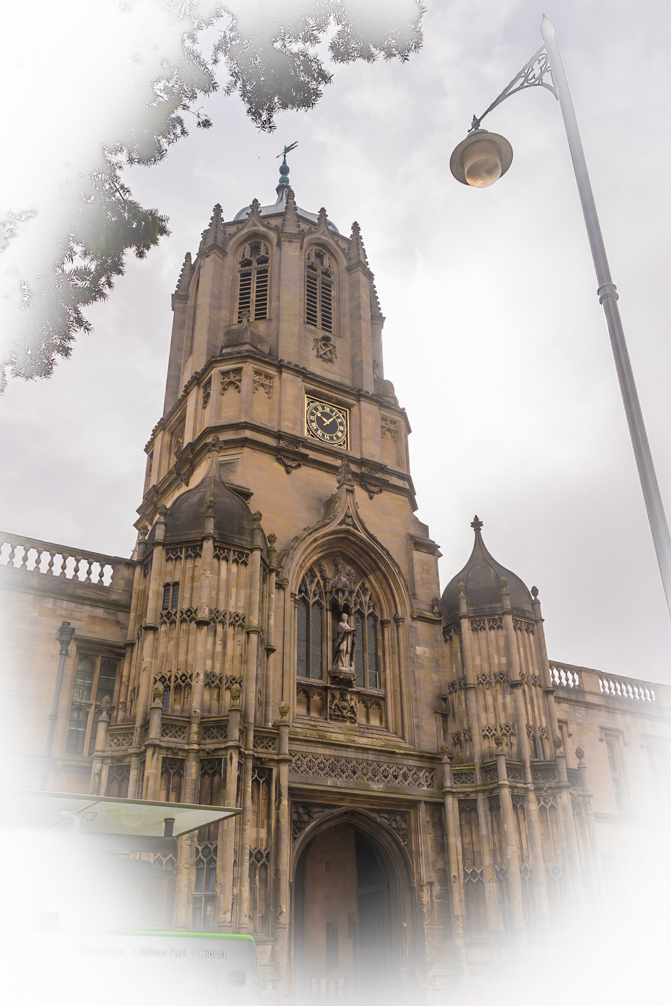 Oxford church & lamp