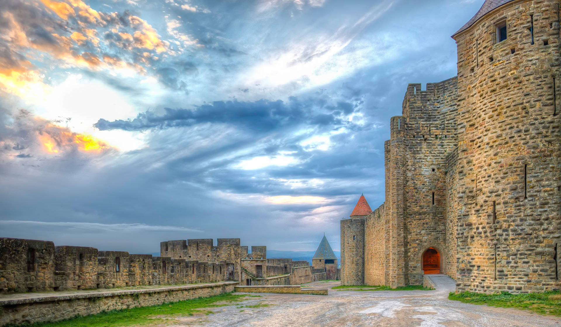Dusk over Carcassonne