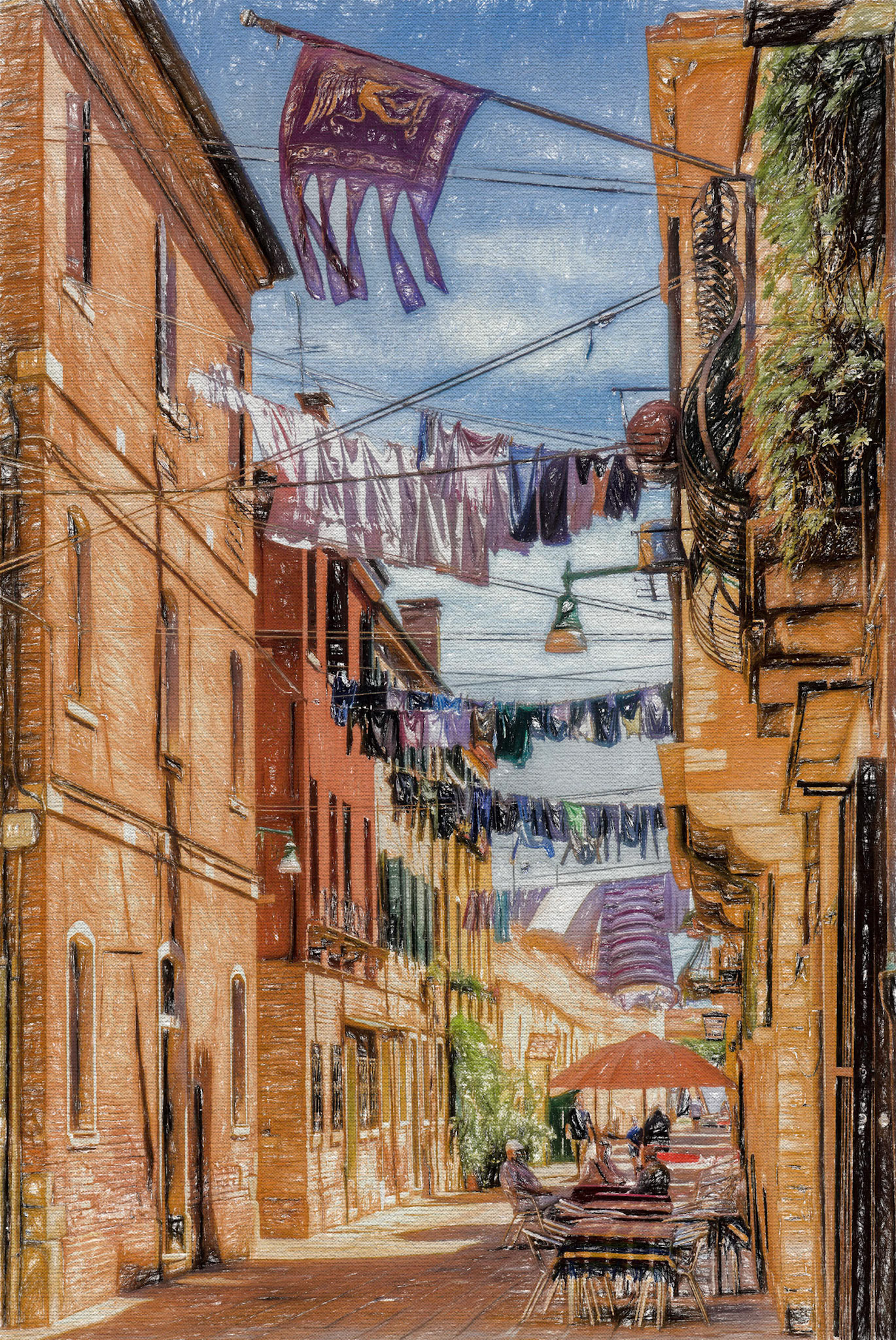 relaxing under washing