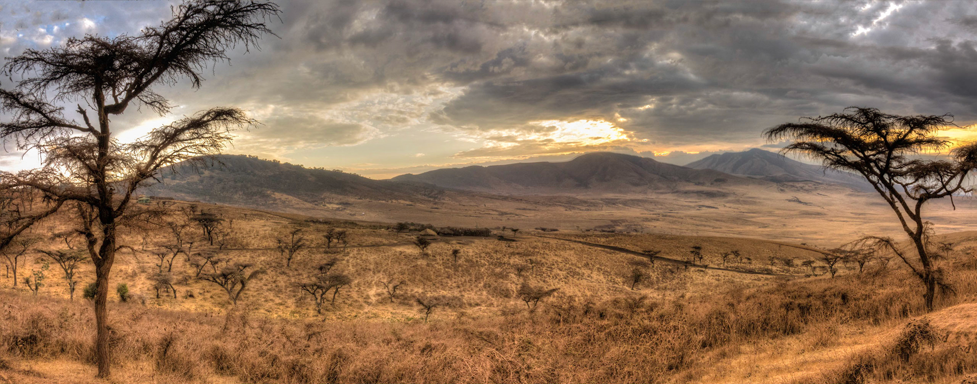 Landscape around the Ngorongoro Crater