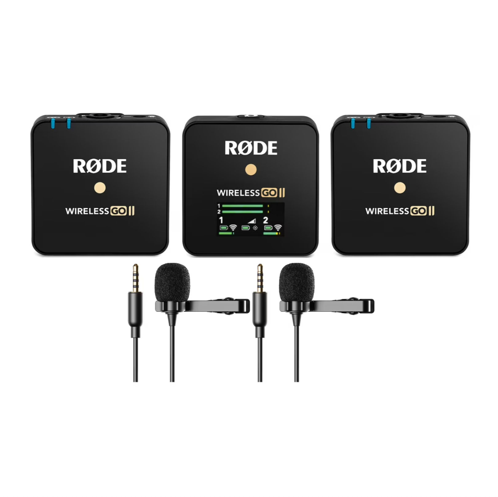  Rode Wireless GO II + 2x Lav Mics - 4.500kr á dag