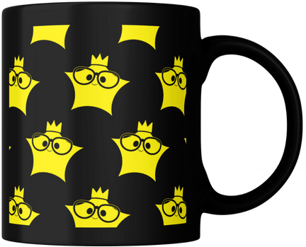 Black-yellow star mug