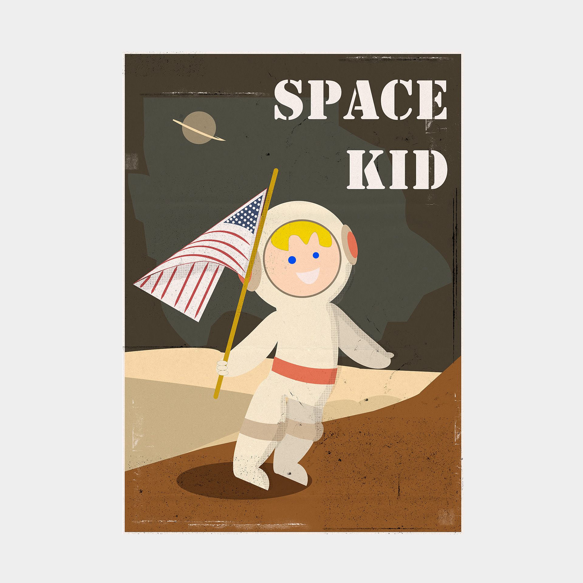 Poster in the little boy's bedroom
