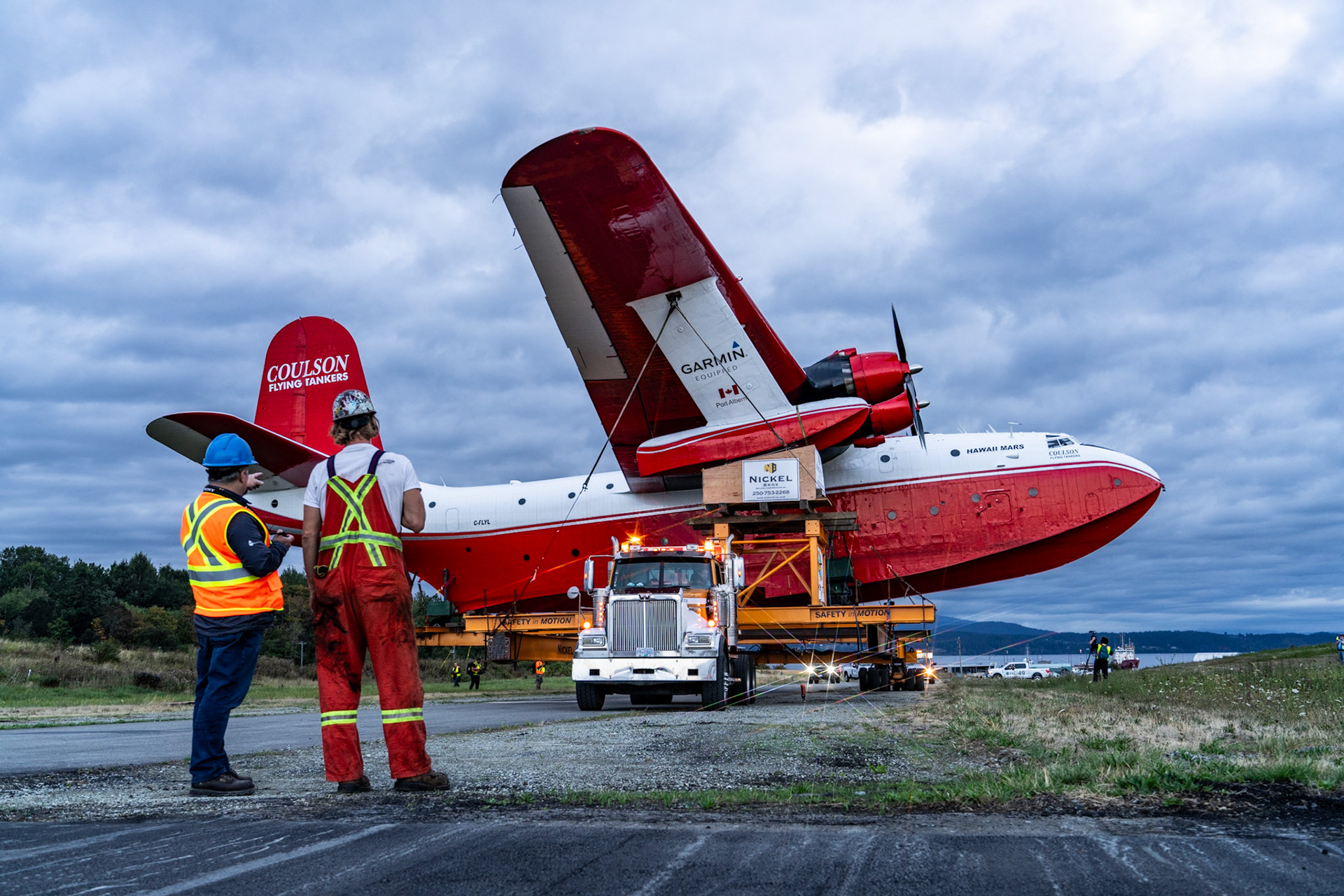 Working with the BC Aviation Museum during the Hawaii Mars transfer