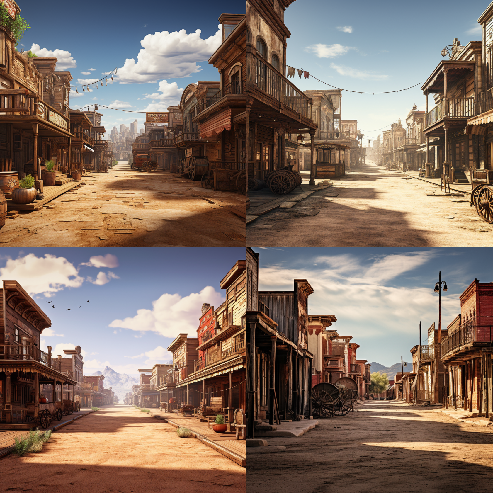 Old west town street