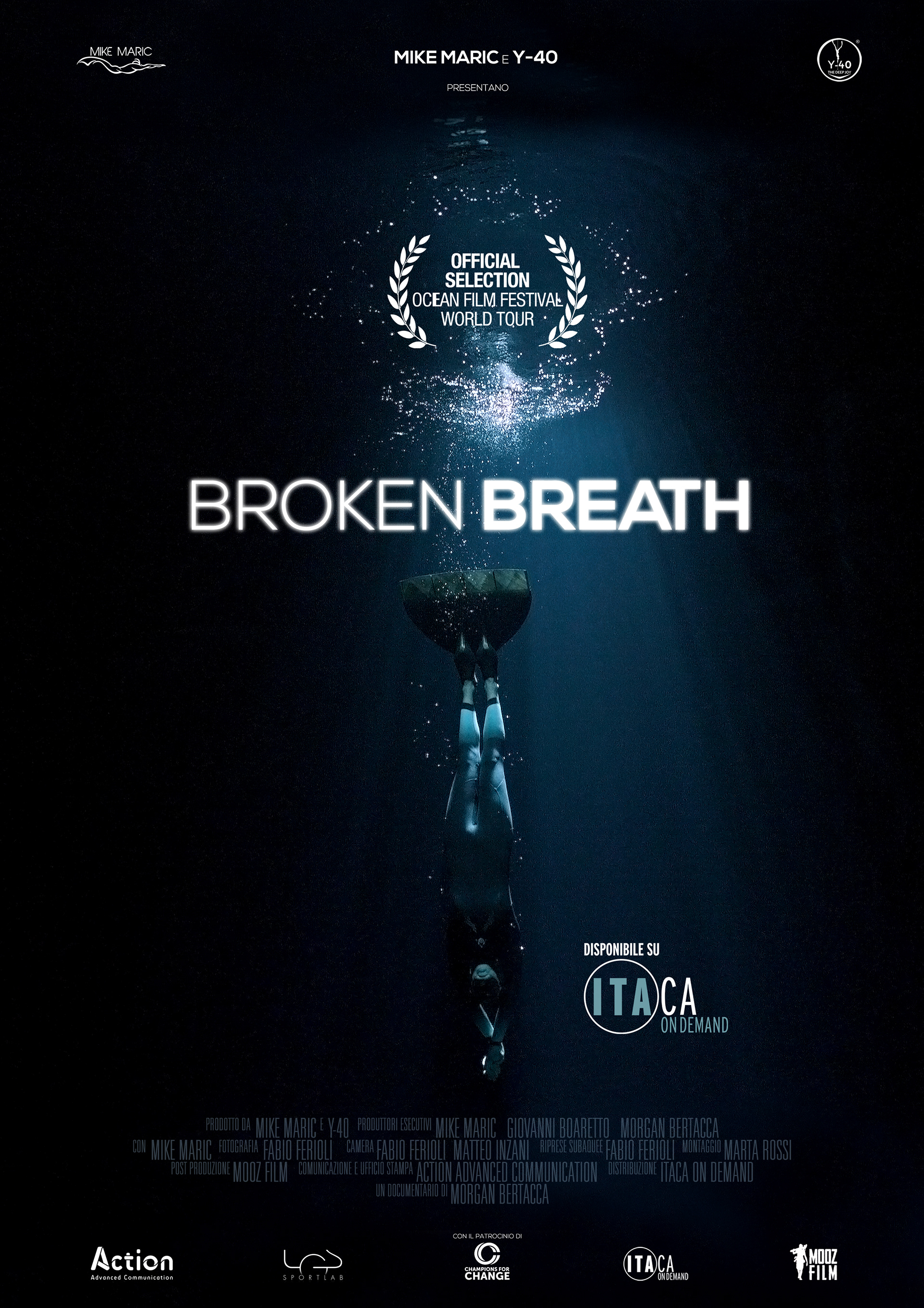 Broken Breath, al cinema il docufim sull'apneista Mike Maric - On the Blue