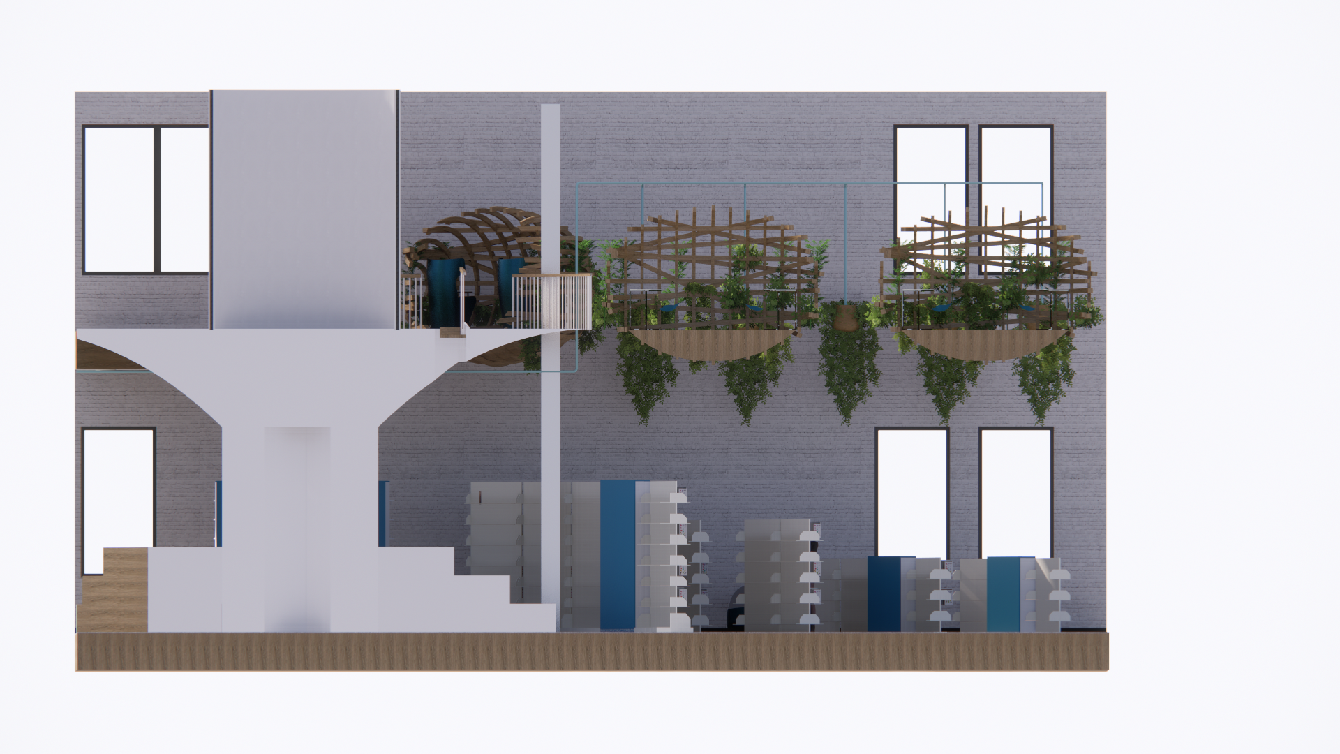 East Interior Elevation