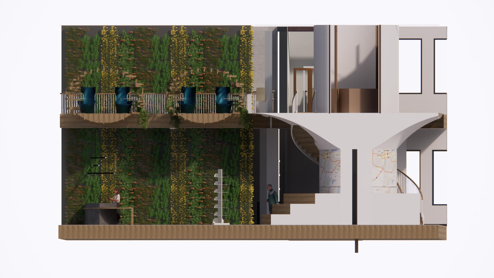 West Interior Elevation