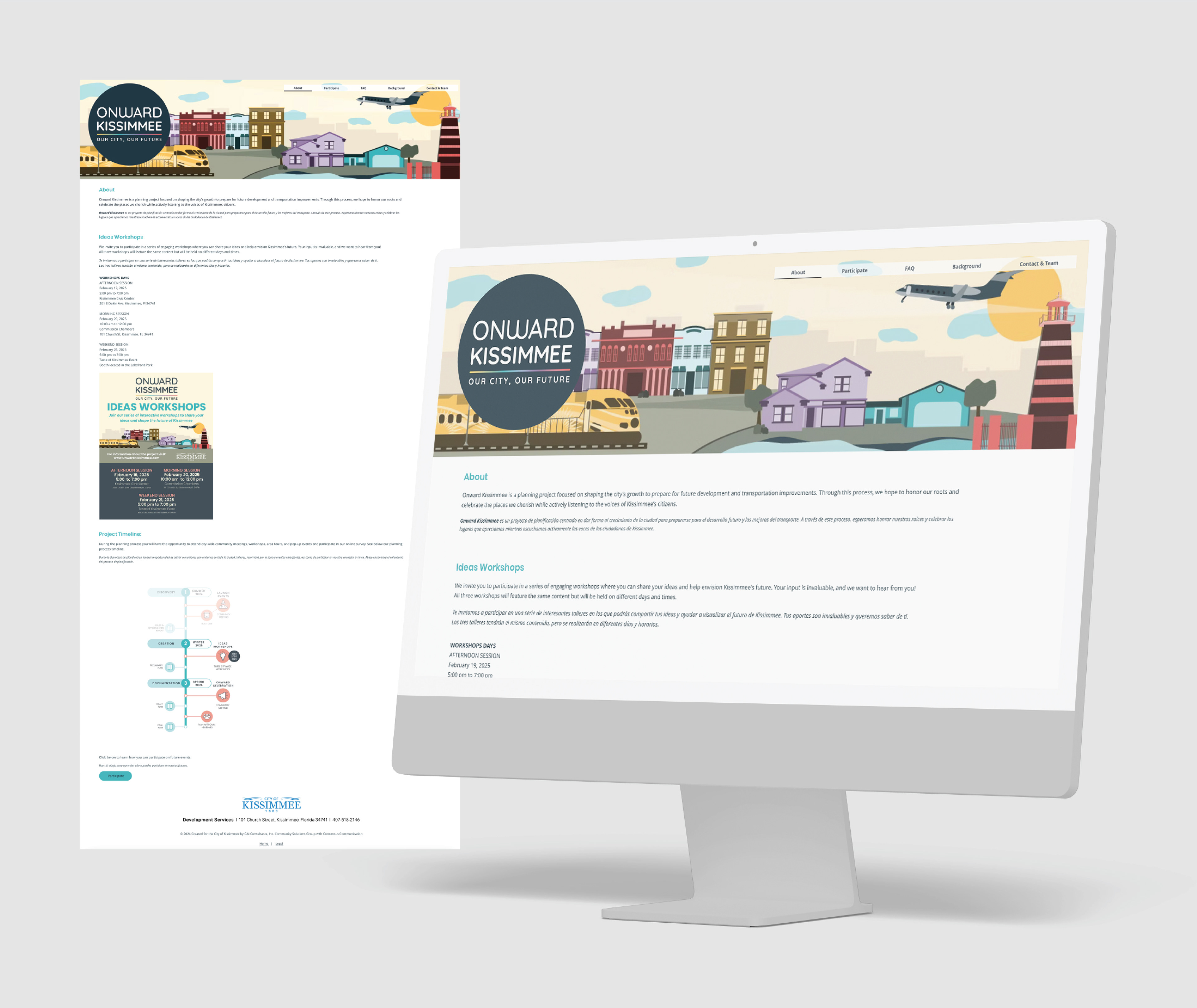 Onward Kissimmee website landing page