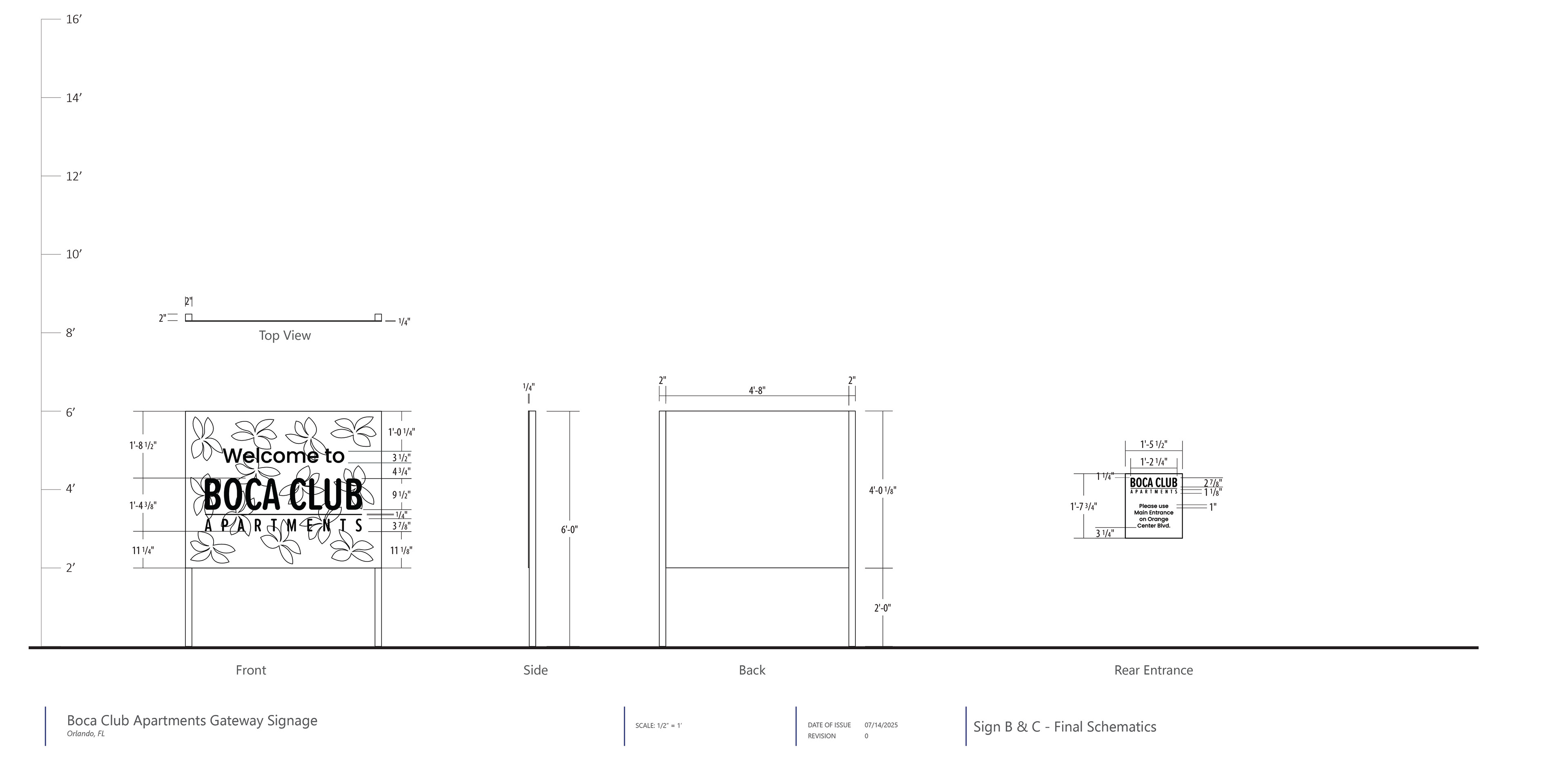 Final Schematics of Signs B & C