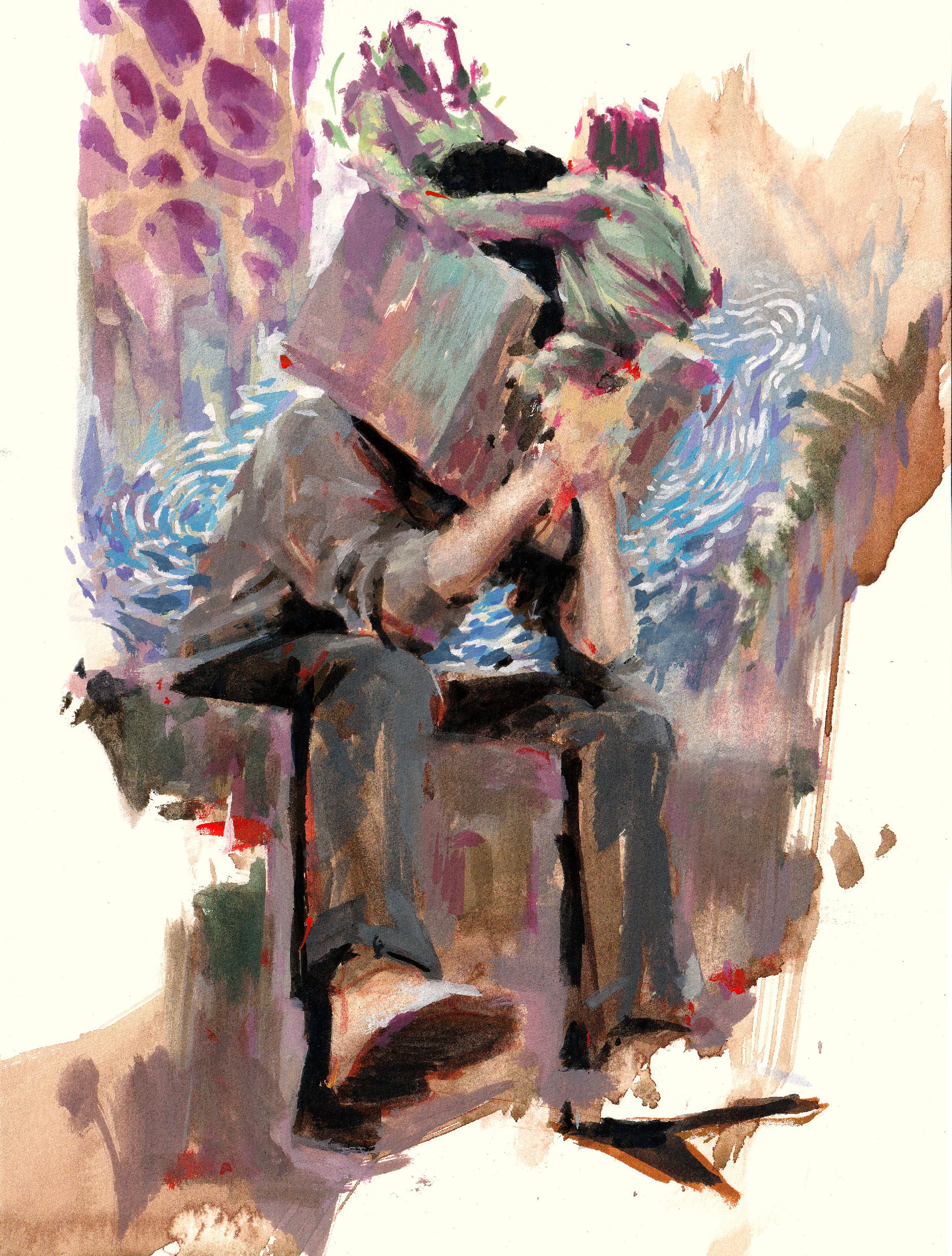 Untitled 002: Gouache on Paper