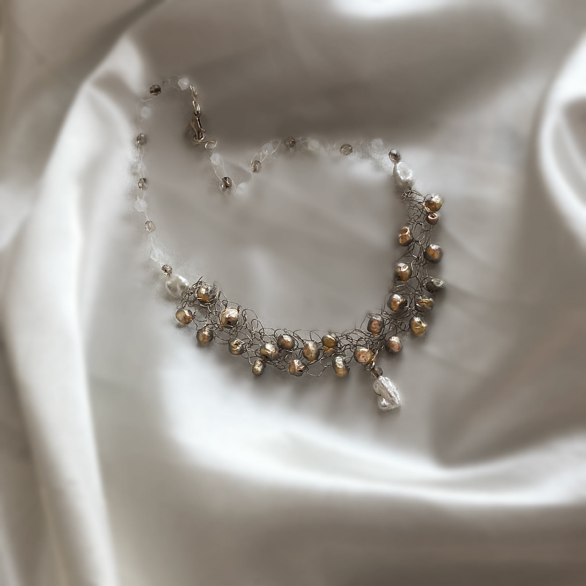 Peas and Pearls Necklace