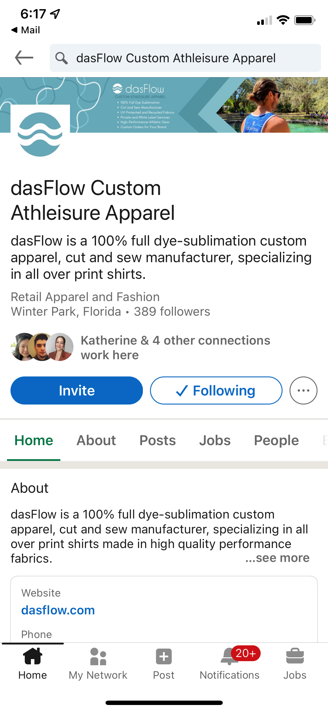 dasFlow LinkedIn account