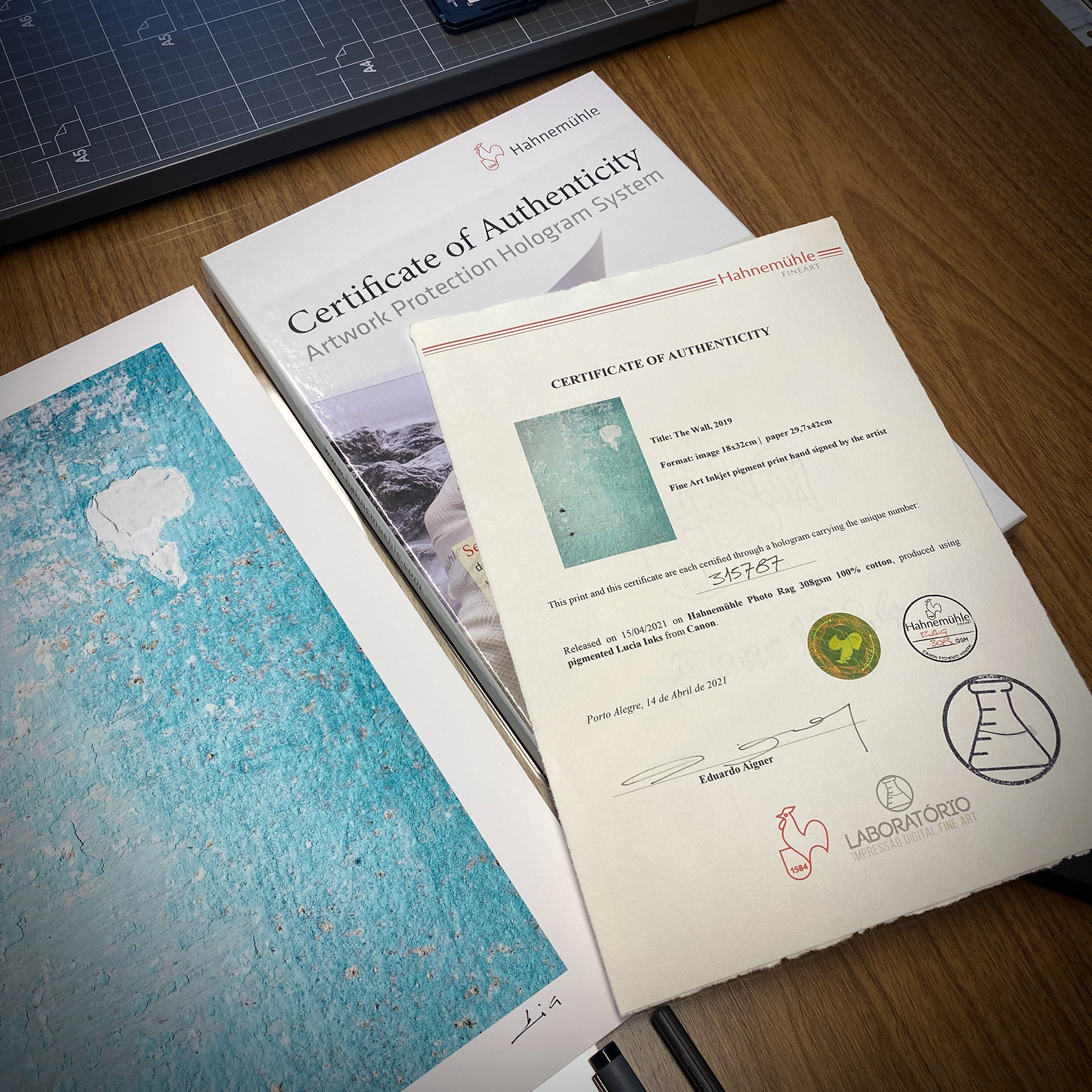 Certificado Hahnemühle