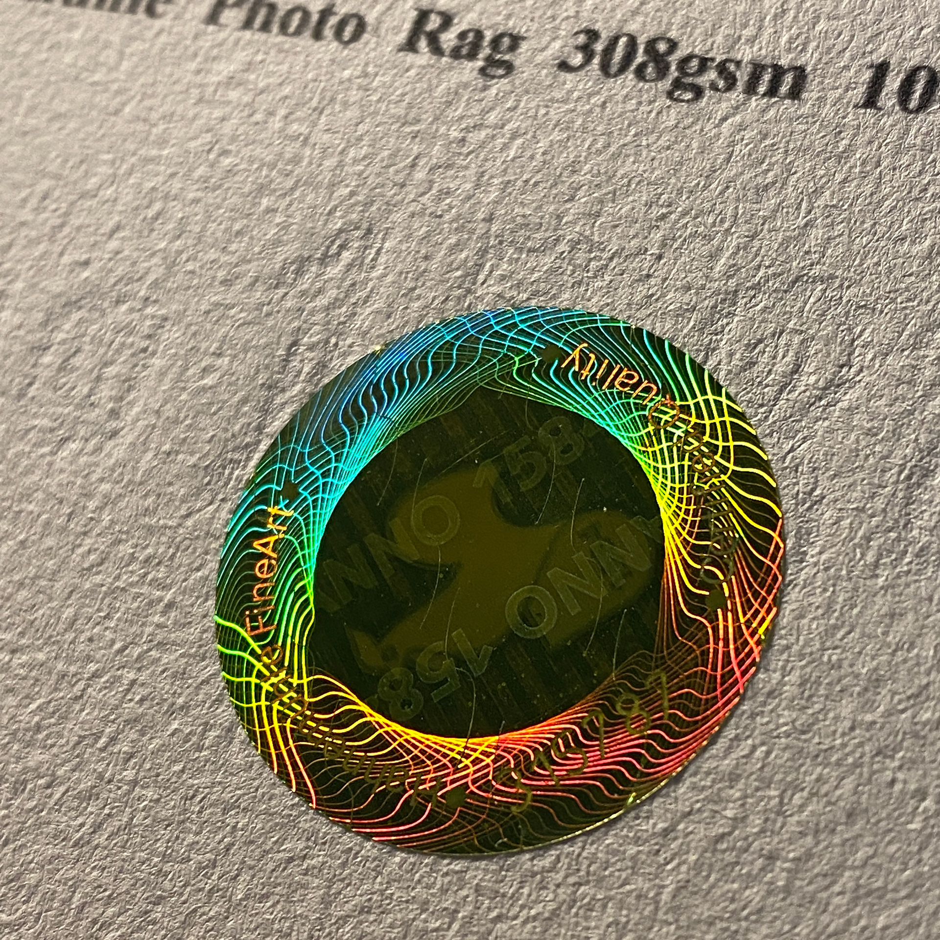 Certificado Hahnemühle