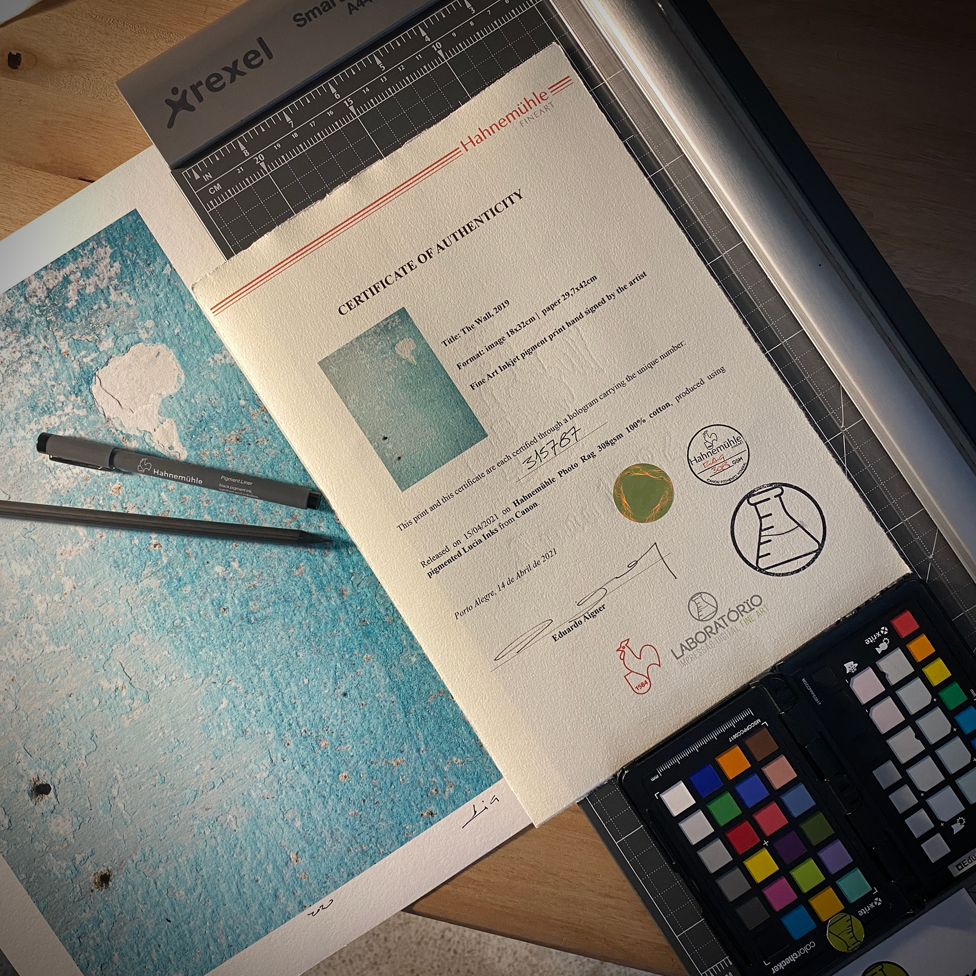 Certificado Hahnemühle