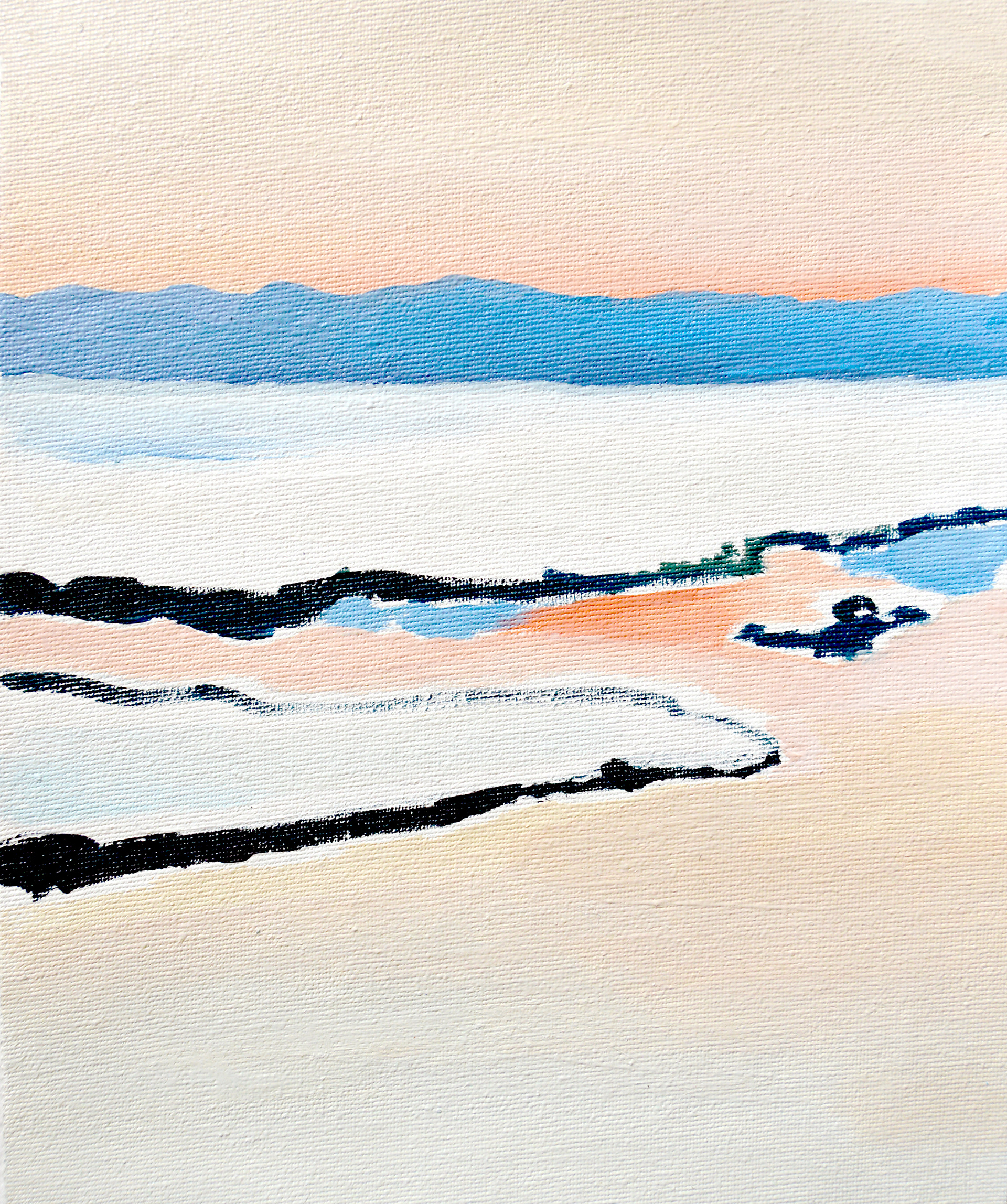 ΕΚΕΙ 8. 2024. ΛΑΔΙ ΣΕ ΚΑΜΒΑ. 19,5 x 16 cm