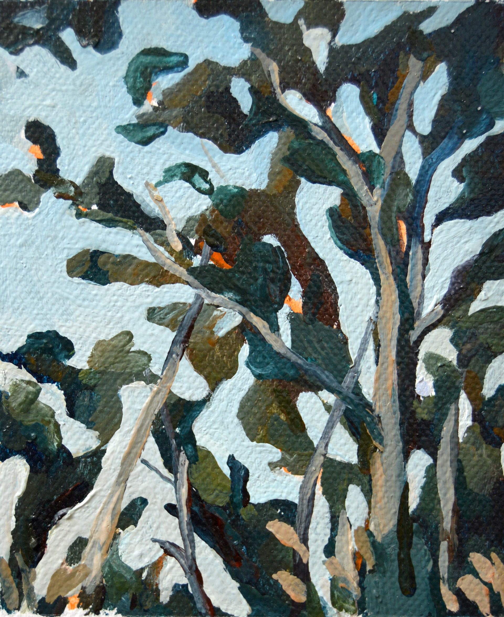 ΚΑΠΟΥ ΕΚΕΙ 1. 2023. ΛΑΔΙ ΣΕ ΚΑΜΒΑ. 13 x 10,5 cm το καθένα