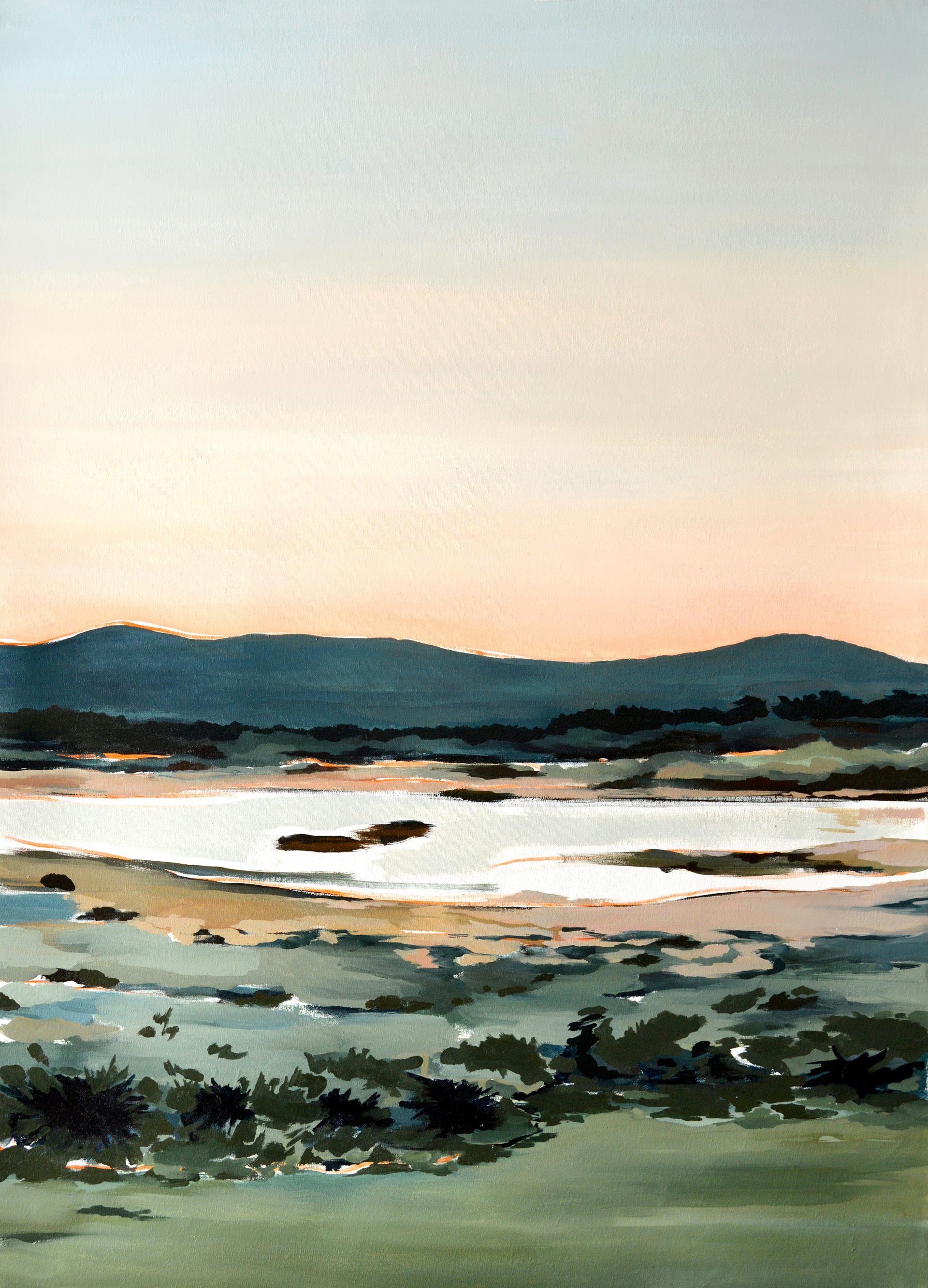 ΕΚΕΙ 1. 2023.  ΛΑΔΙ ΣΕ ΚΑΜΒΑ.   100 x 69,5 cm
