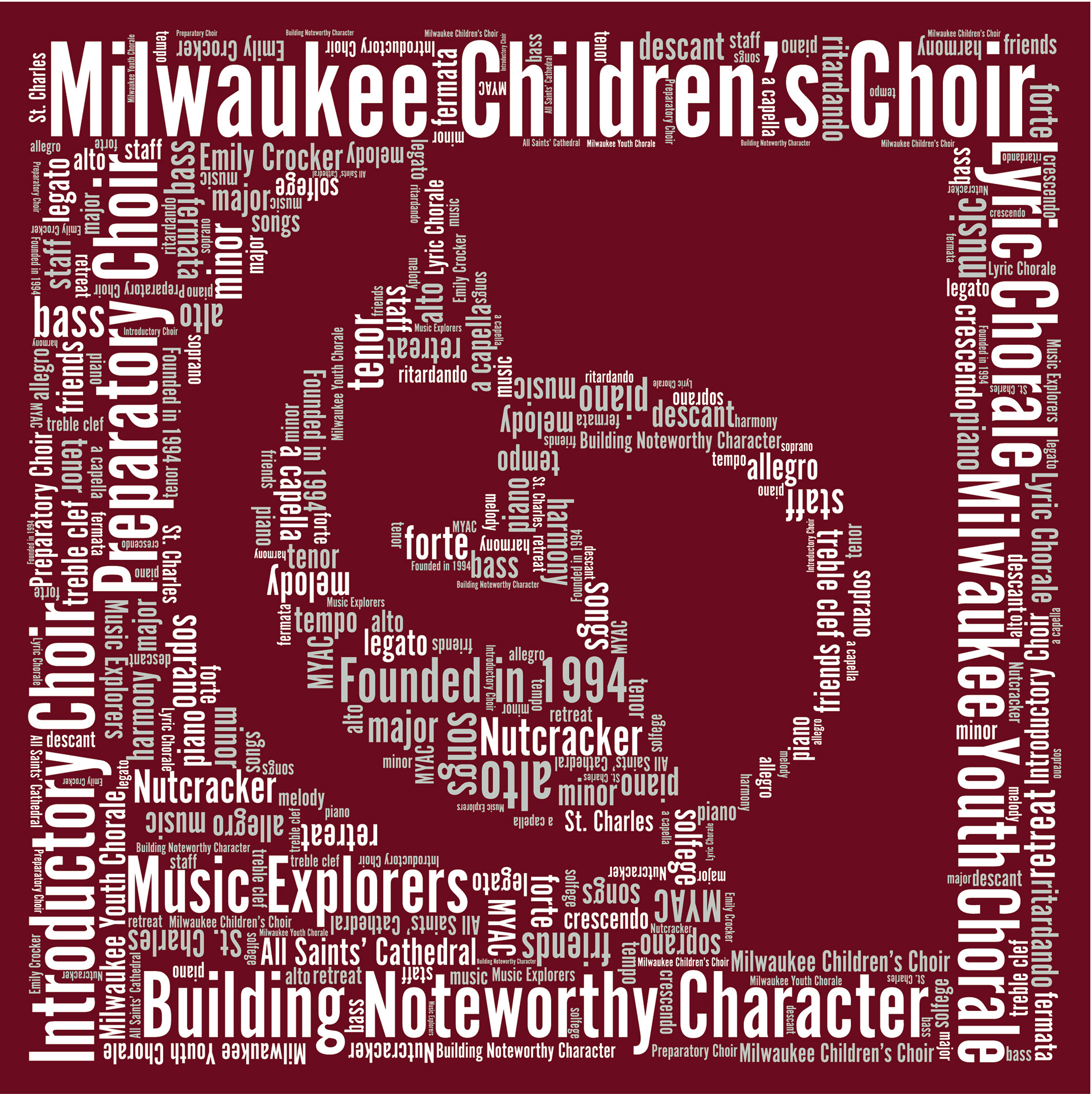 Parents Raster Design This was sent to start the basis for the shirt. Only problem is that is was raster and will not print great when blownup in scale. https://milwaukeechildrenschoir.org/