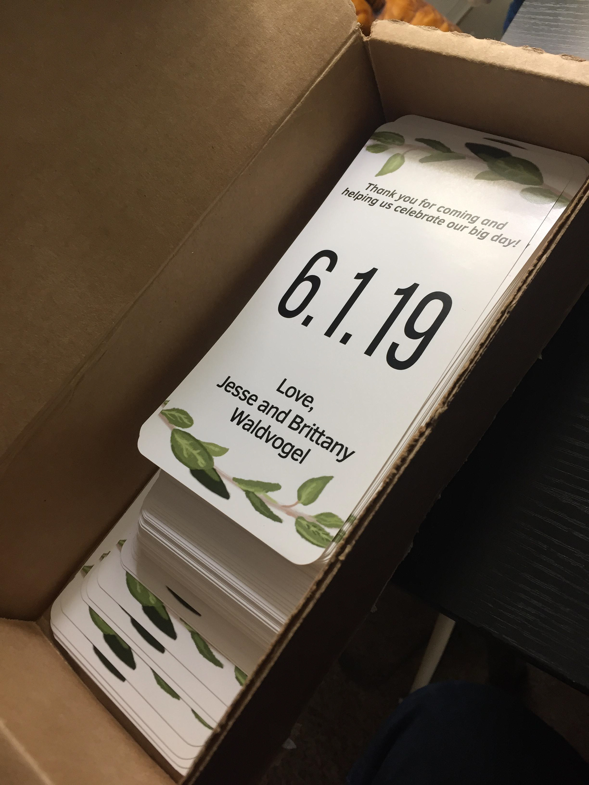 Package of Final Labels The final amount of labels arrived in the mail and am now checking them for defects/errors!