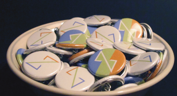 Zitality Bowl and Buttons to help promote good behavior and good health. I also created Zitality Pens as well. Once again this idea was for people to get more involved in their community.