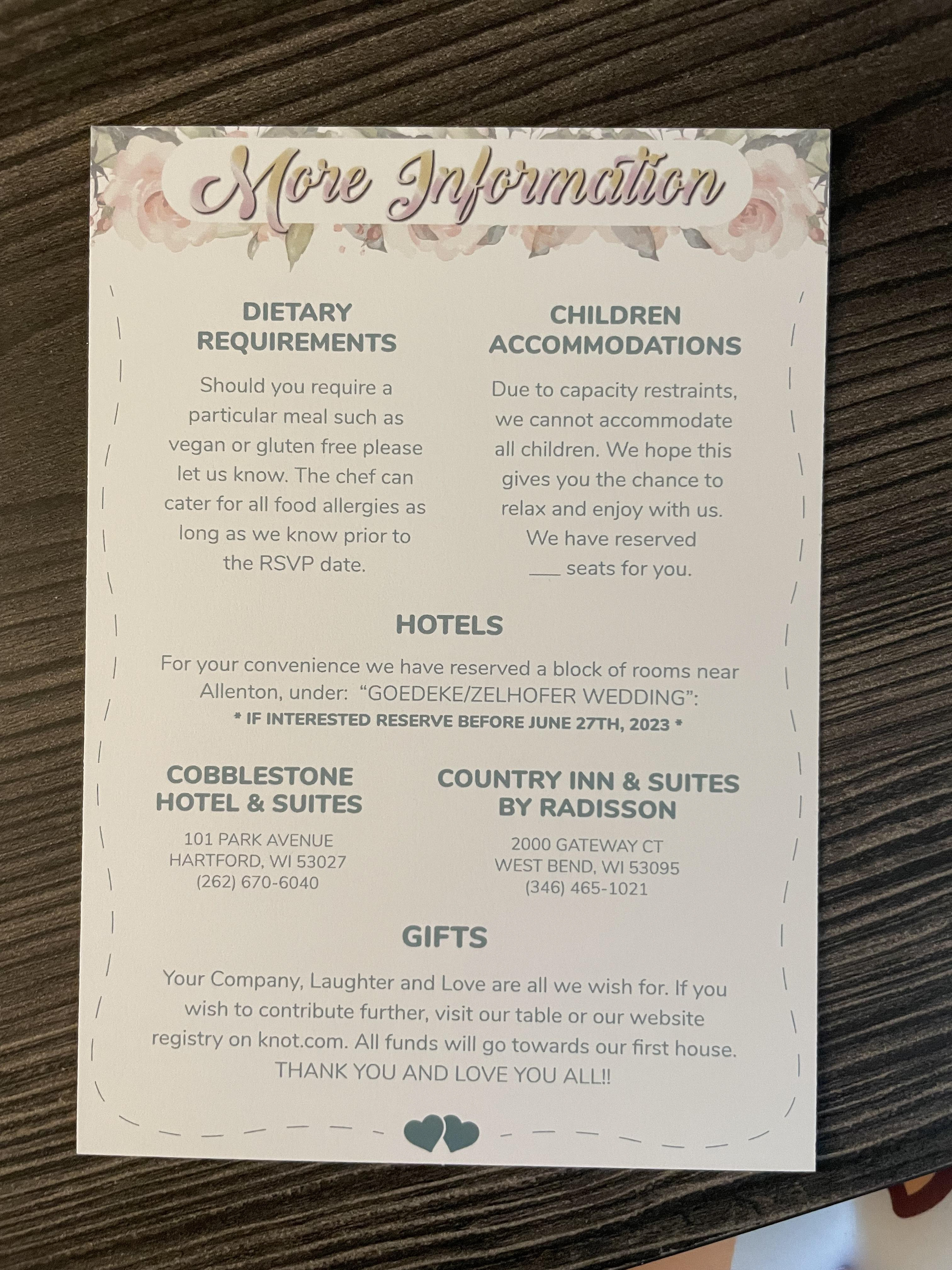 Save the Date (Back)