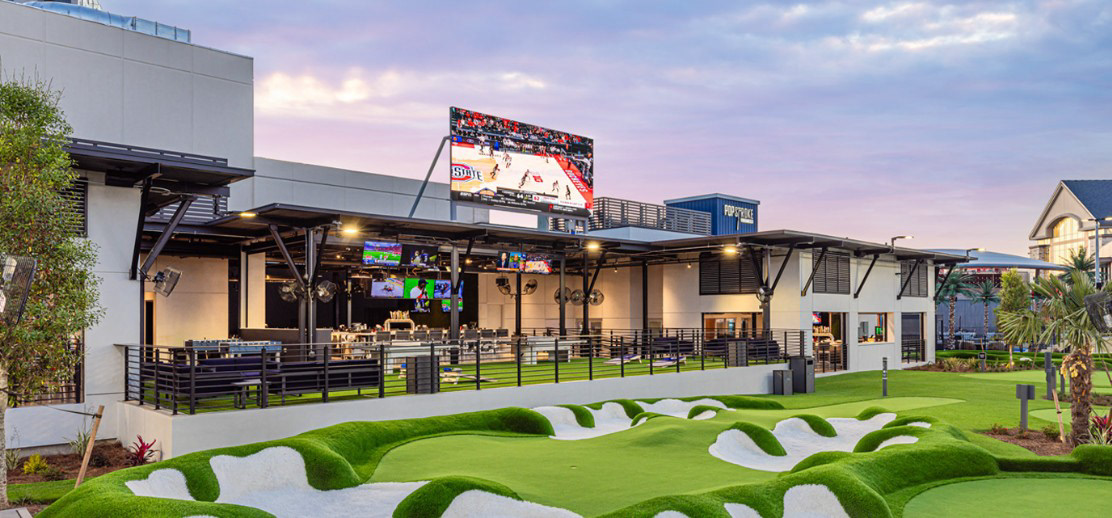 Exterior Game Area @ PopStroke - Dallas, TX