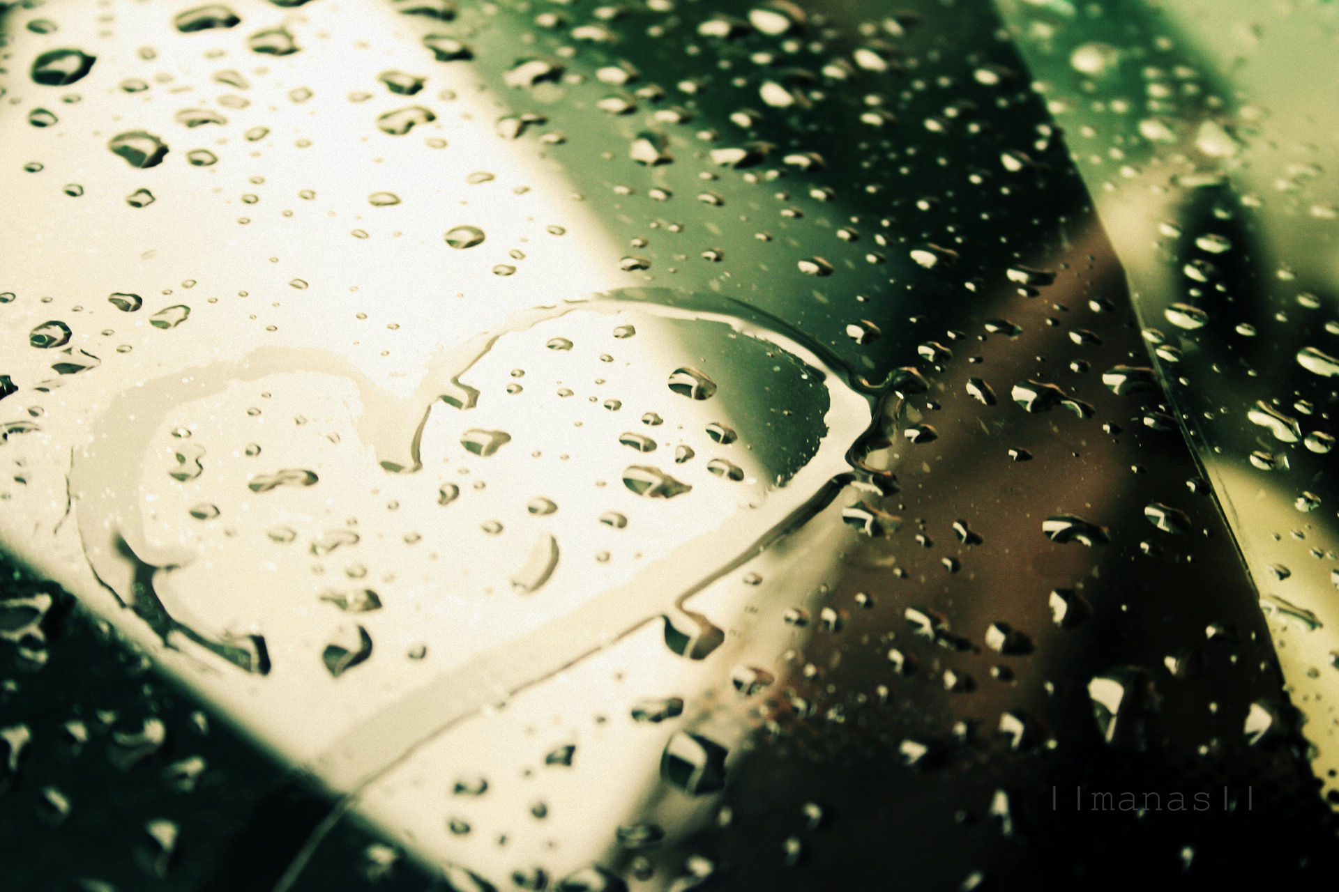 Love in the rain.