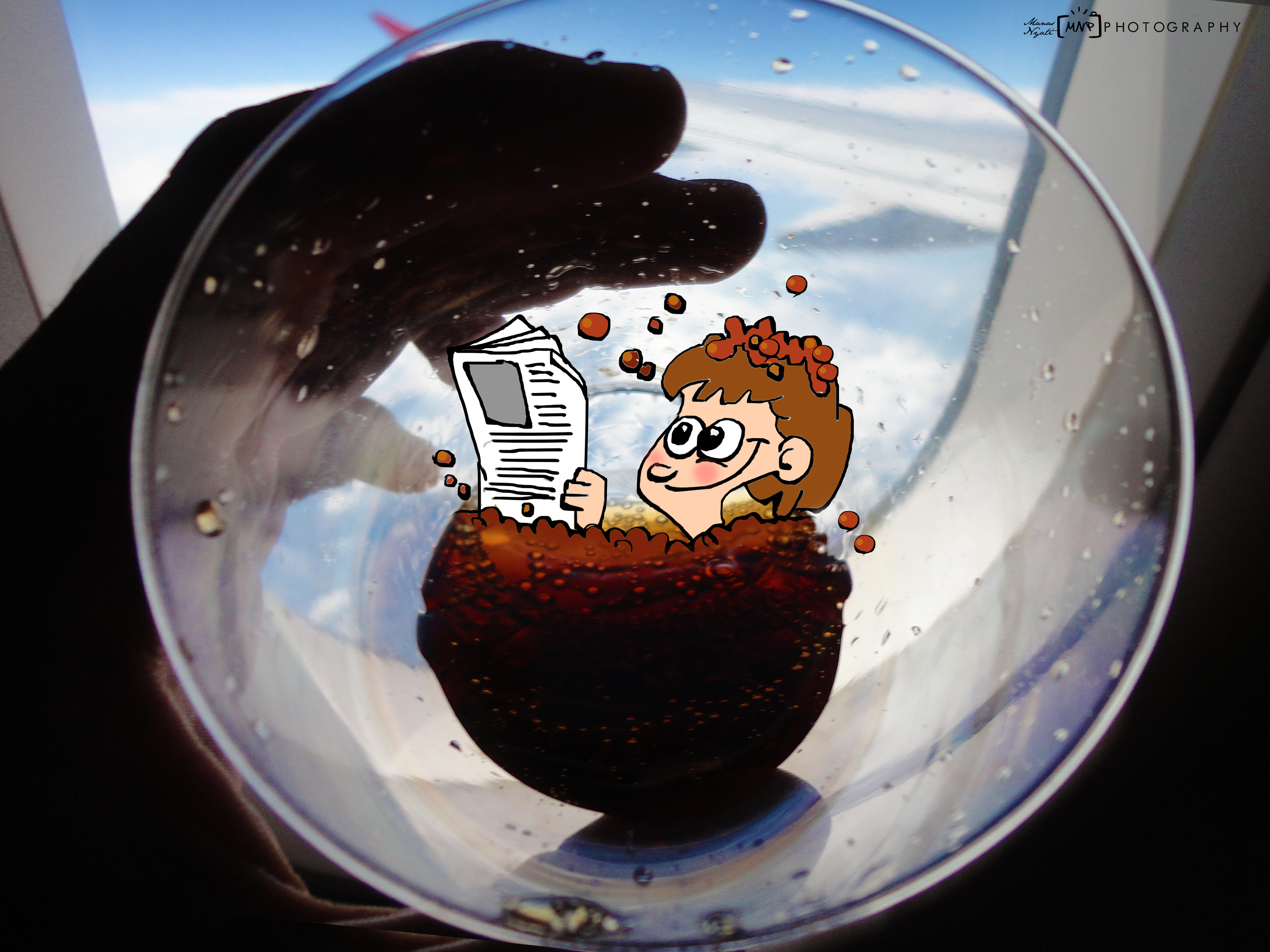 Bathing in world of Coke