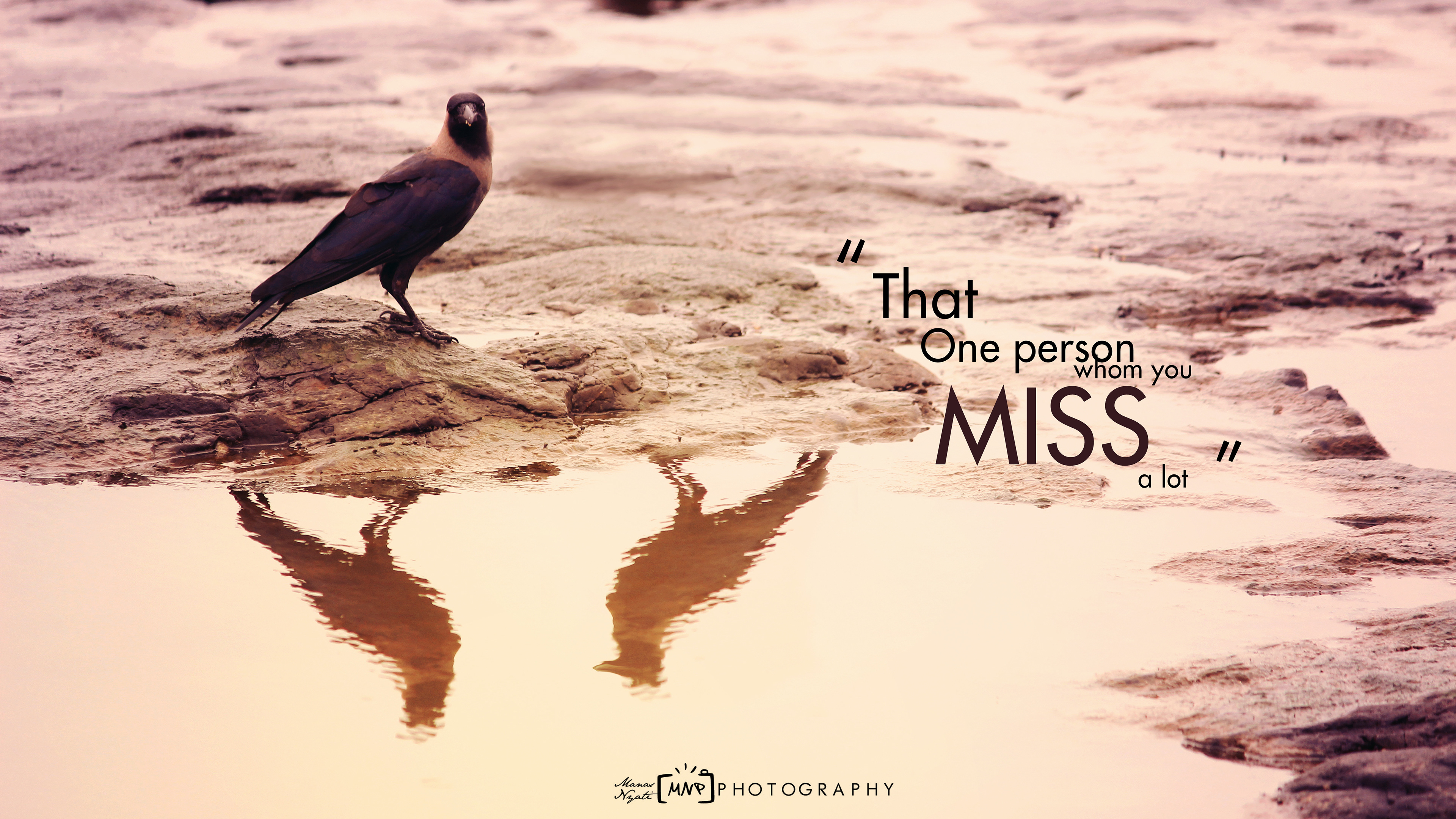 That one person whom you miss a lot.