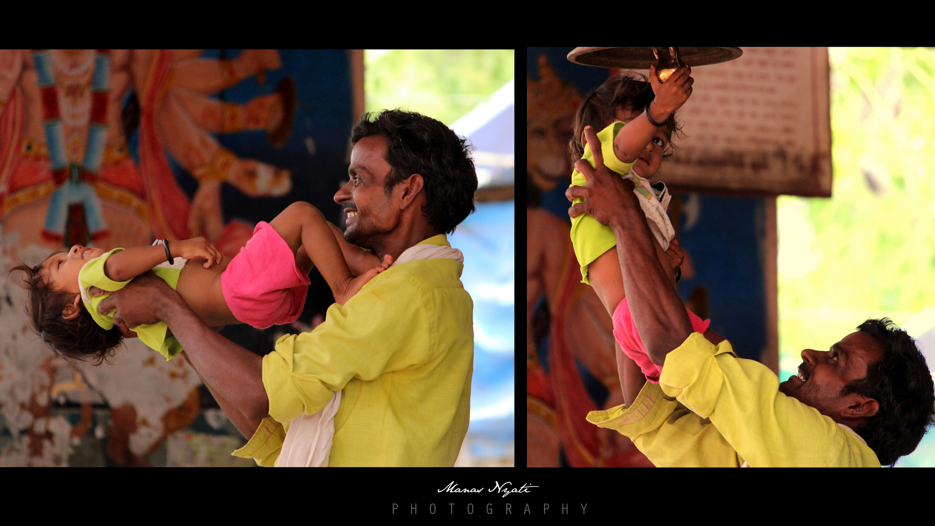 " I am the most luckiest child in the world!",she says.