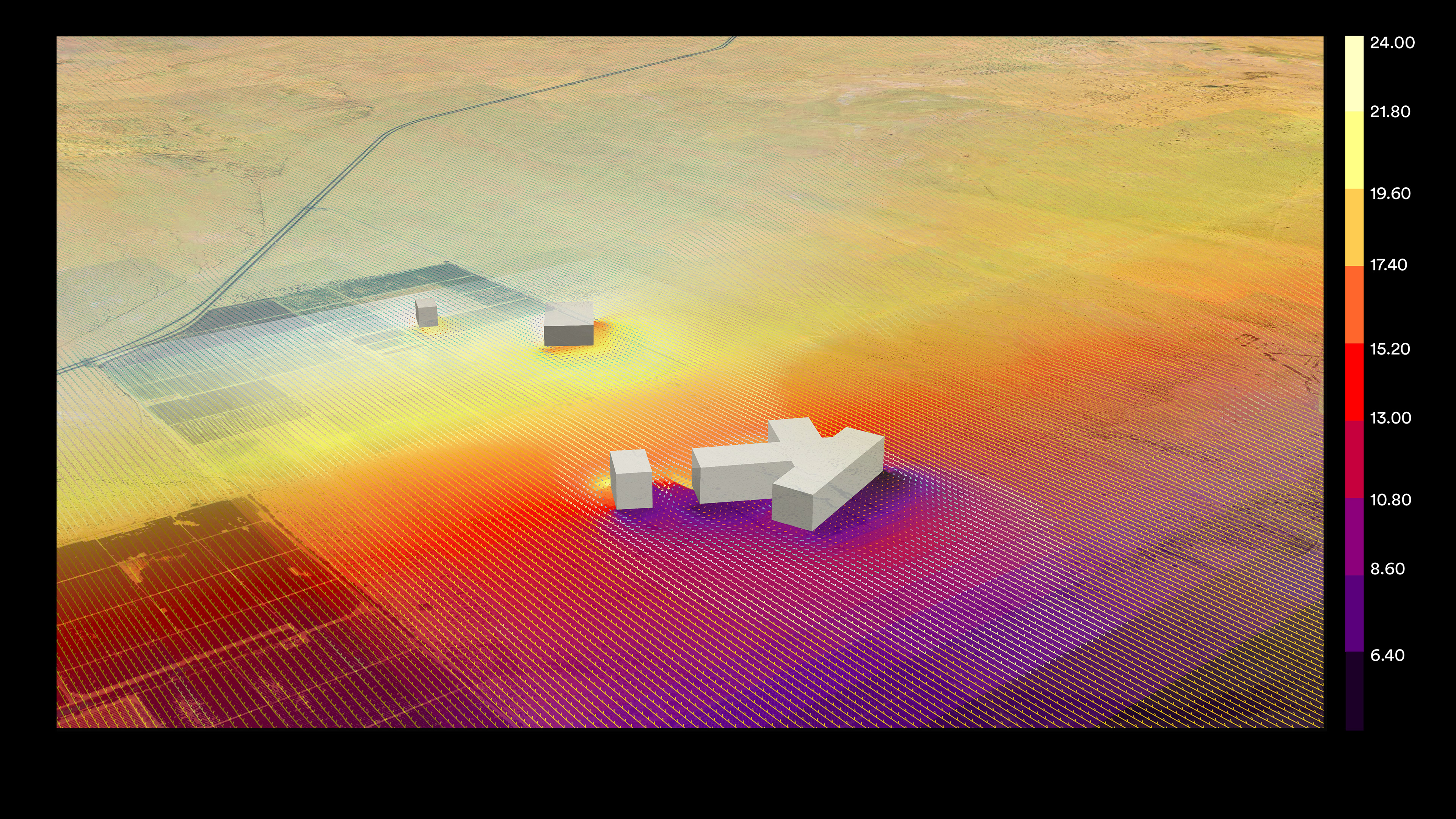 SLC -Wind mapping around the structure