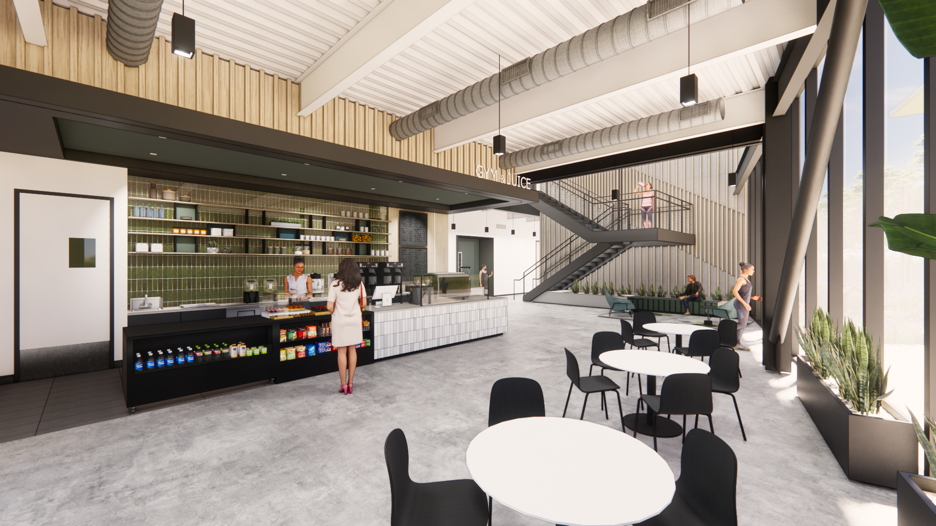 DGA - Juice bar and lobby