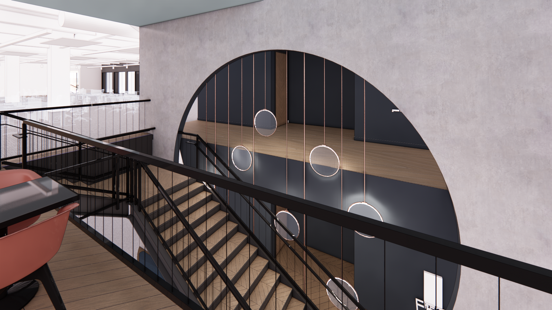 DGA- Staircase view 2