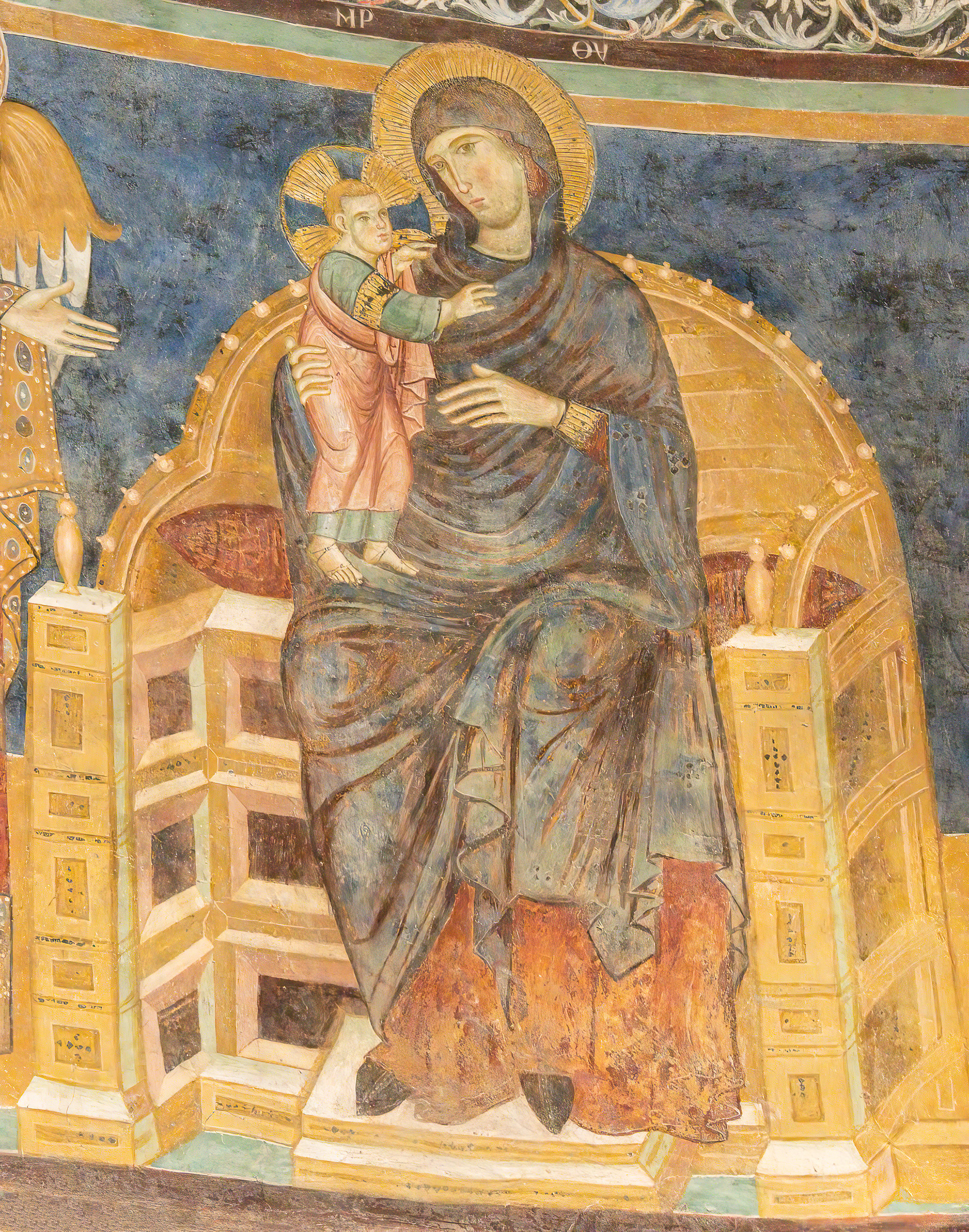 Anonyme Italie S Giovanni in Venere Vierge en majesté fin XIIIe s.